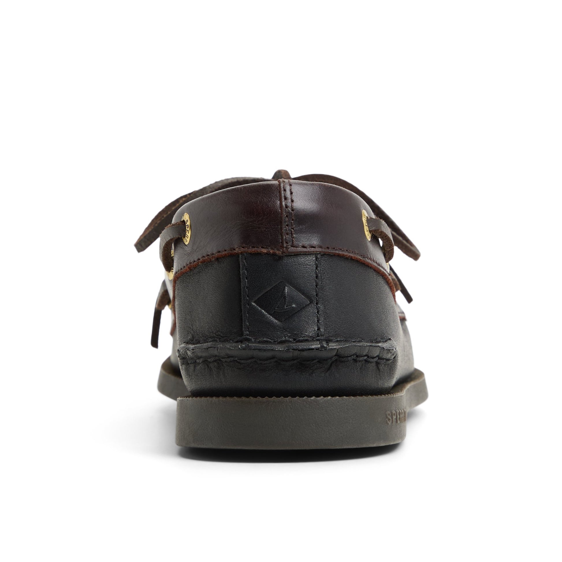 Three-quarter angle of Black Authentic Original™ 2 Eye Boat Shoe Boat Shoes's front side
