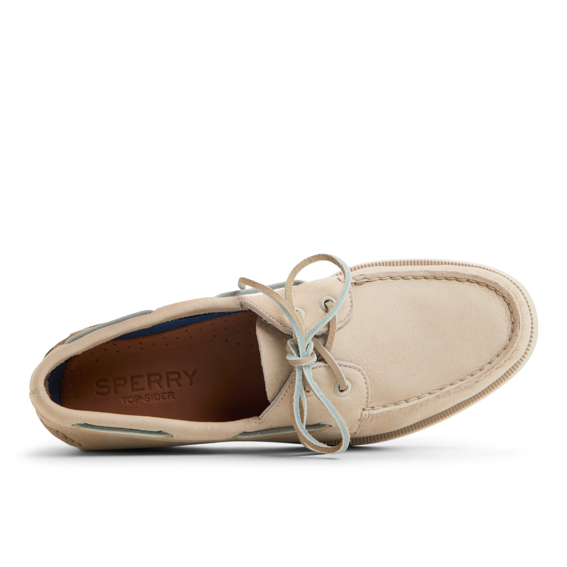 Top-down view of the Navy Authentic Original™ 2 Eye Boat Shoe Boat Shoes