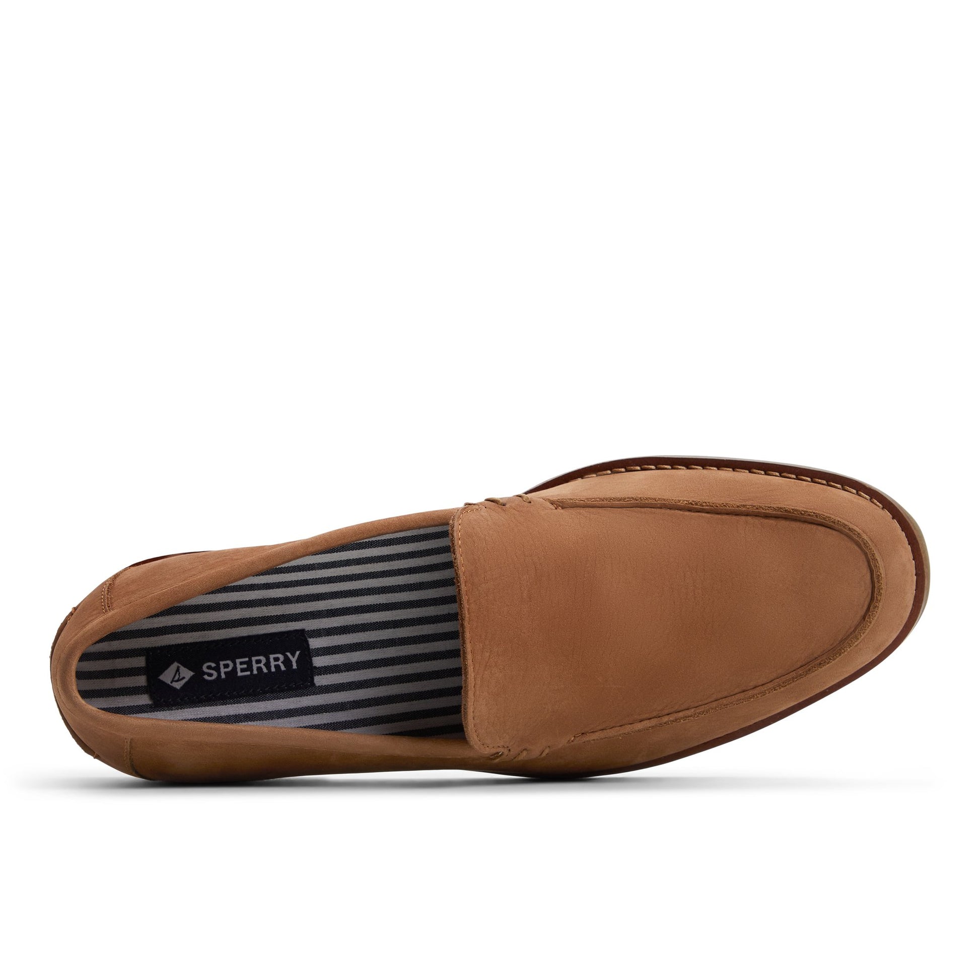 Top-down view of the Tan Top Field Venetian Loafer Loafer Moccasin Casual Shoes