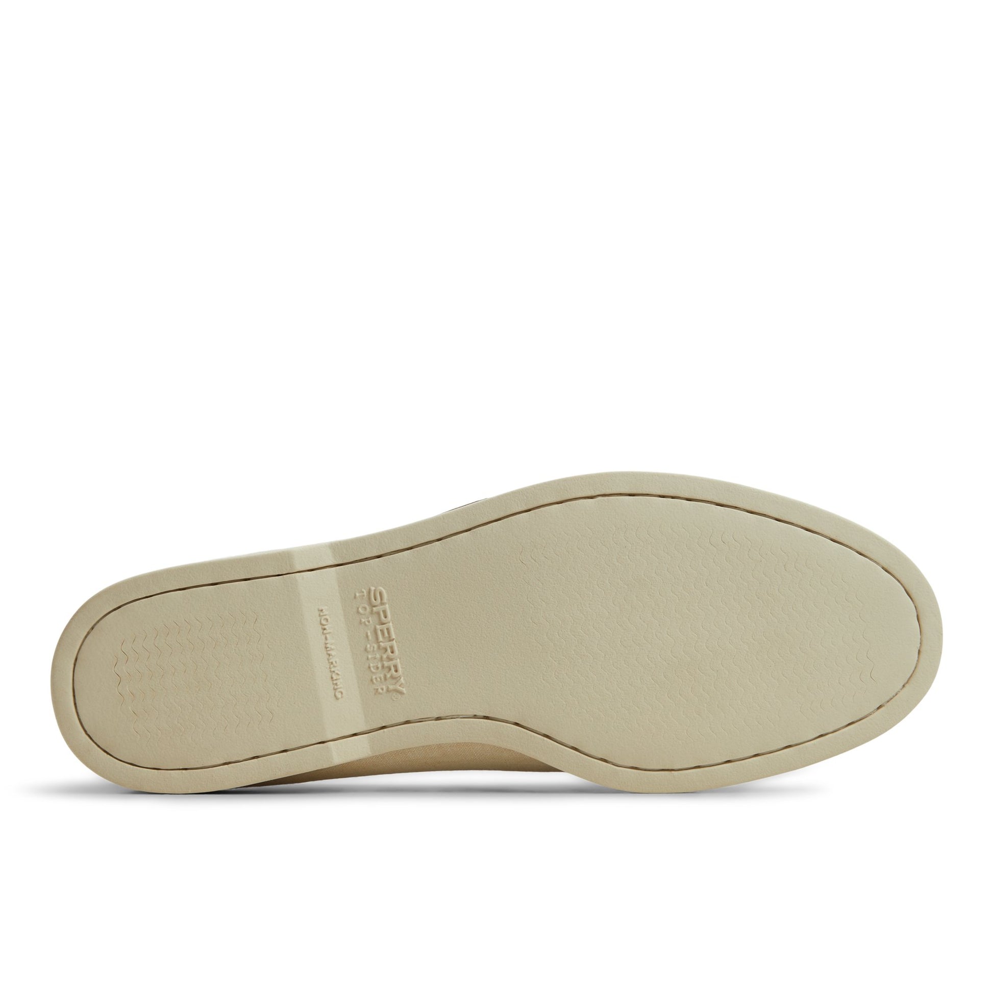 Close-up of the Cream Authentic Original™ 2-Eye Lite Boat Shoe Boat Shoes