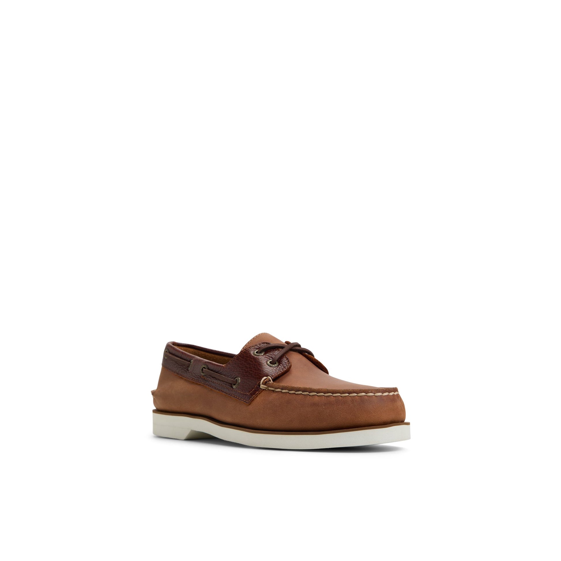 Side view of Brown Authentic Original™ 2-Eye Boat Shoe Boat Shoe