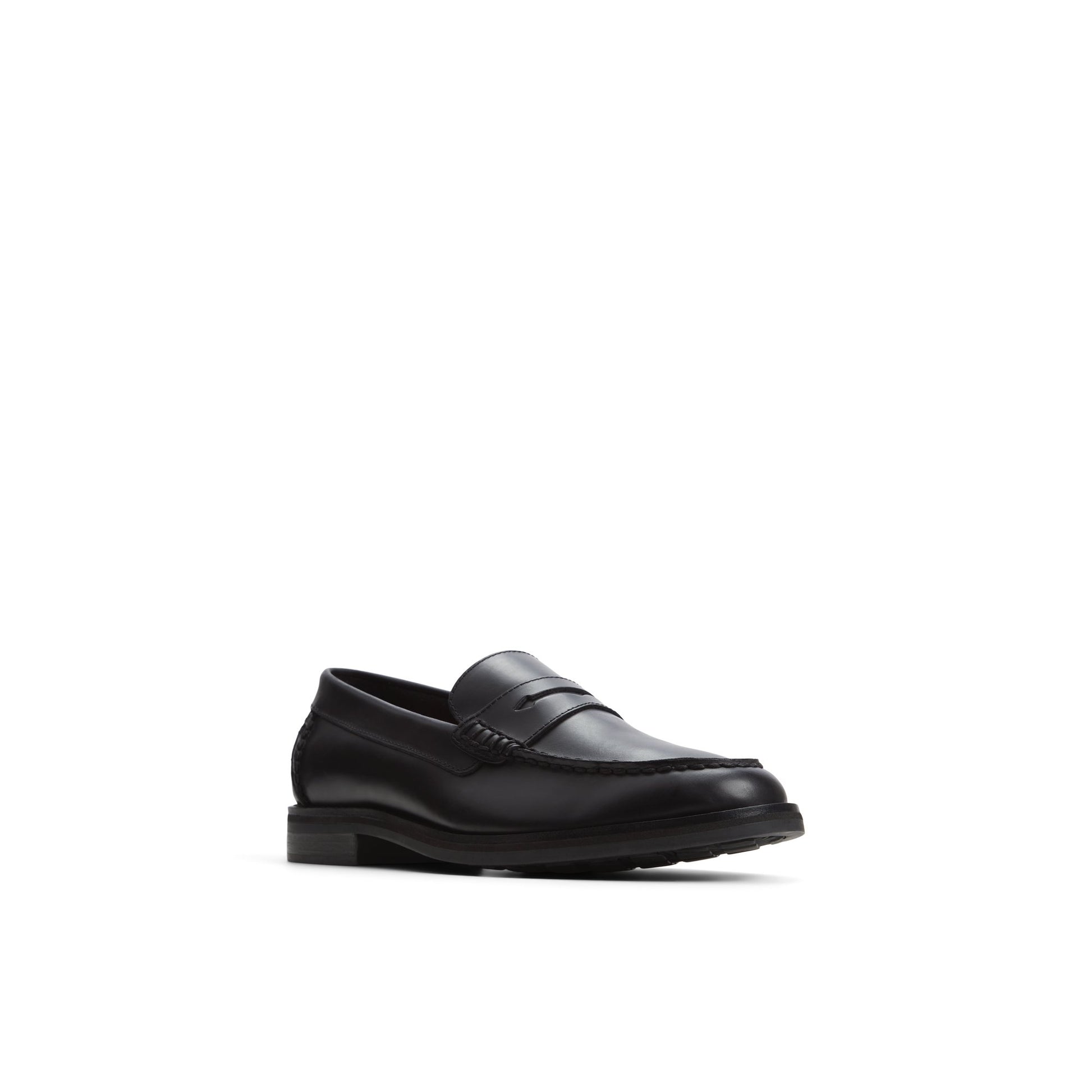 Side view of Black Top Field Penny Loafer Penny Loafer