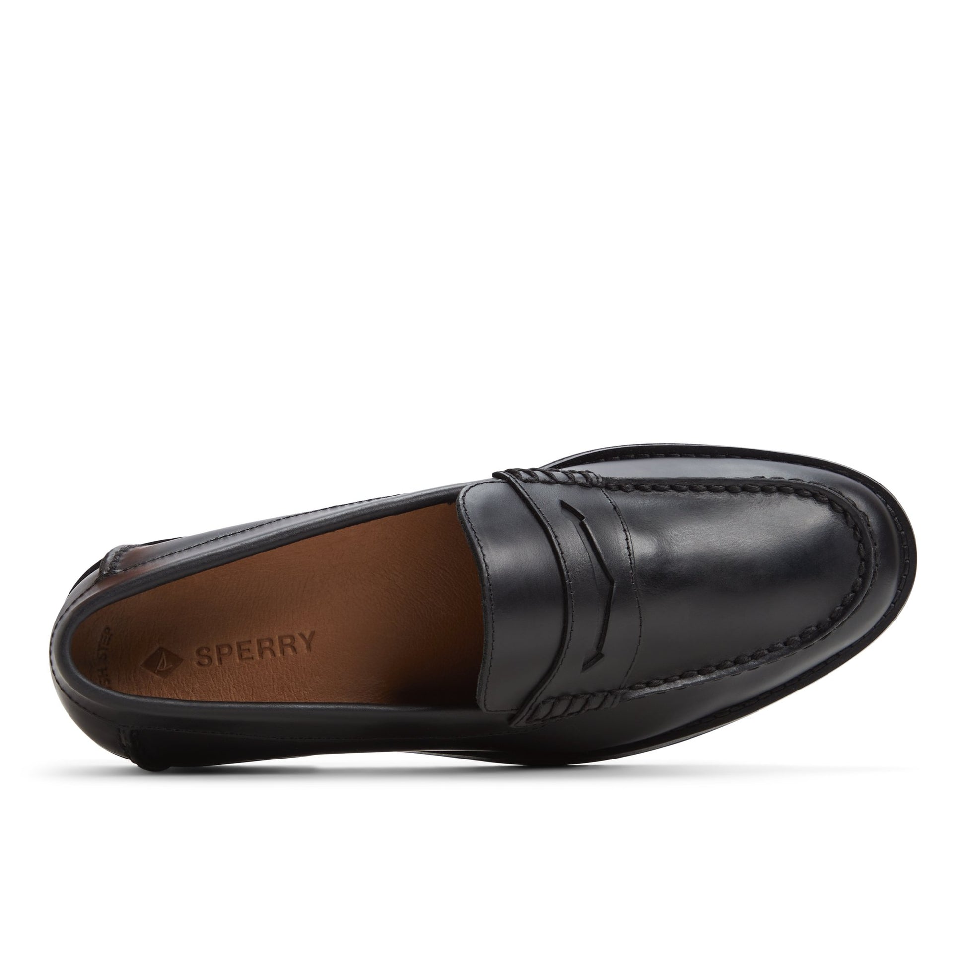 Top-down view of the Black Top Field Penny Loafer Penny Loafer