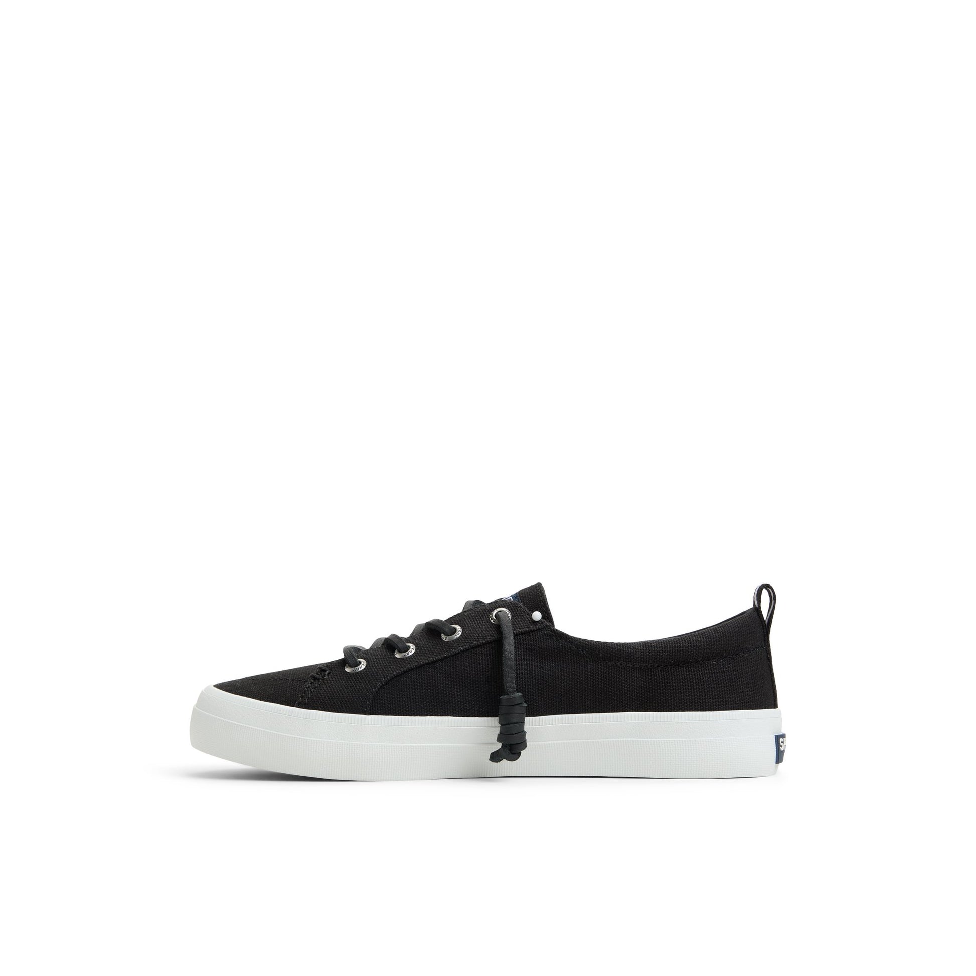 Three-quarter angle of Black Crest Vibe Sneaker Low Top Sneakers's back side