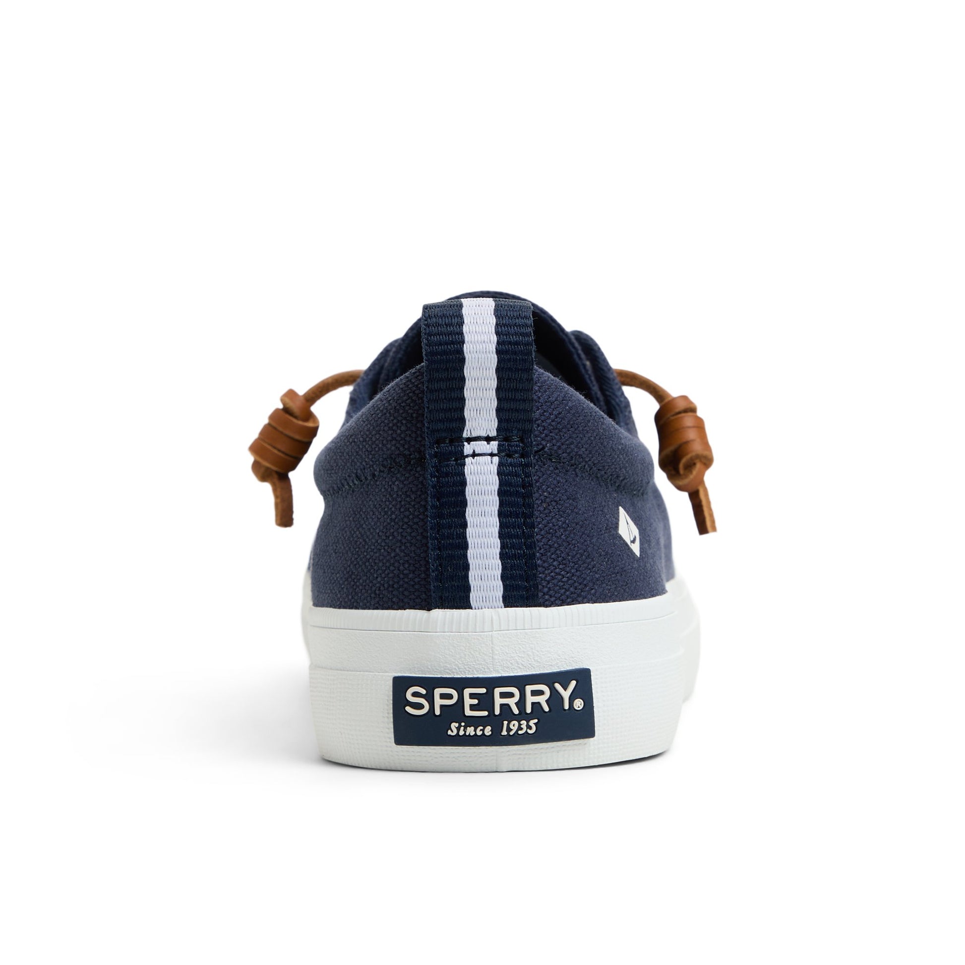 Three-quarter angle of Navy Crest Vibe Sneaker Low Top Sneakers's front side