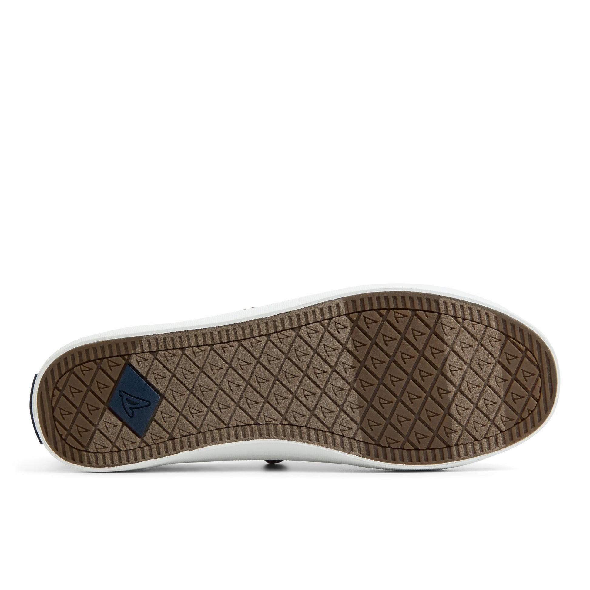 Close-up of the Navy Crest Vibe Sneaker Low Top Sneakers