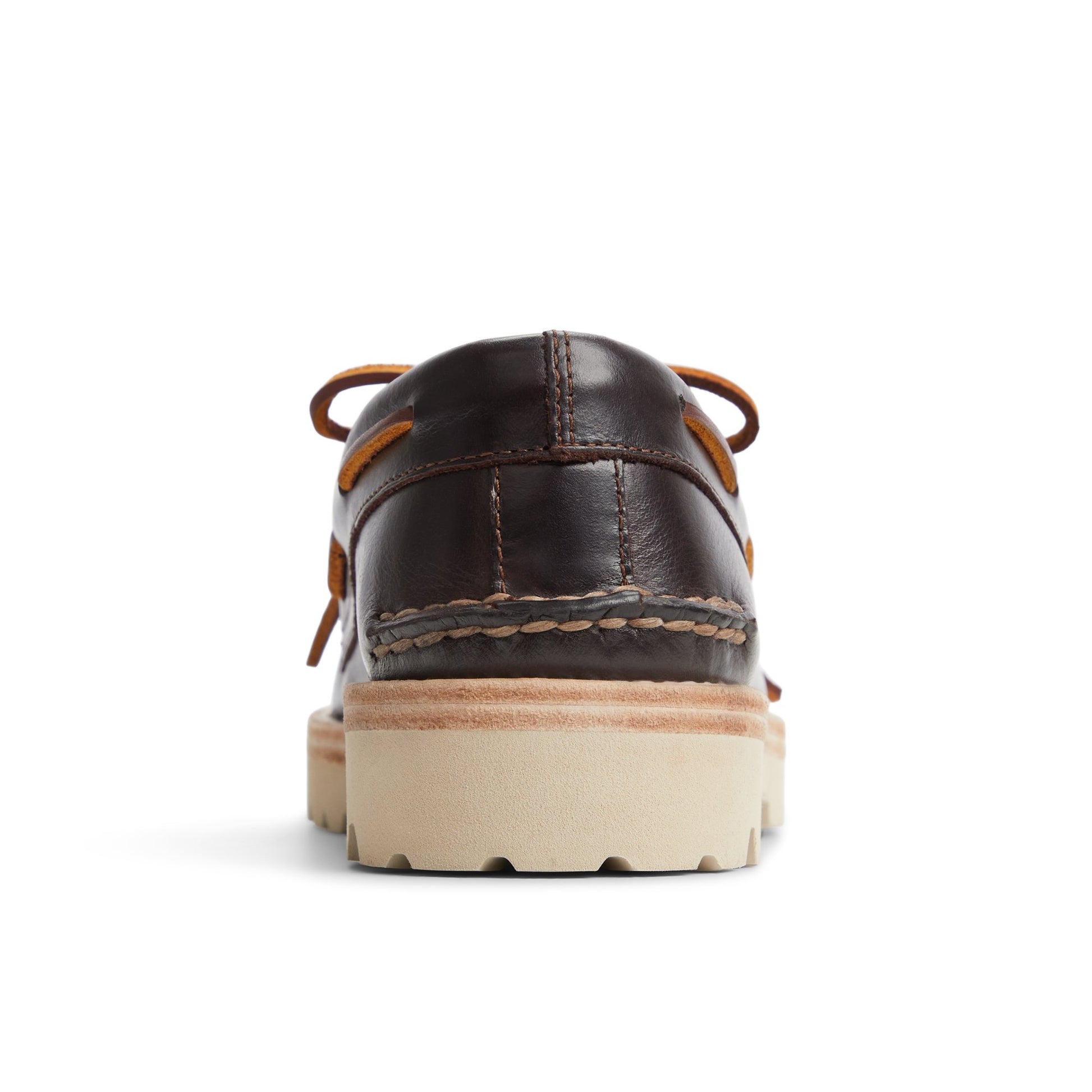 Three-quarter angle of Brown Authentic Original™ 2-Eye Lug Boat Shoe Boat Shoes's front side