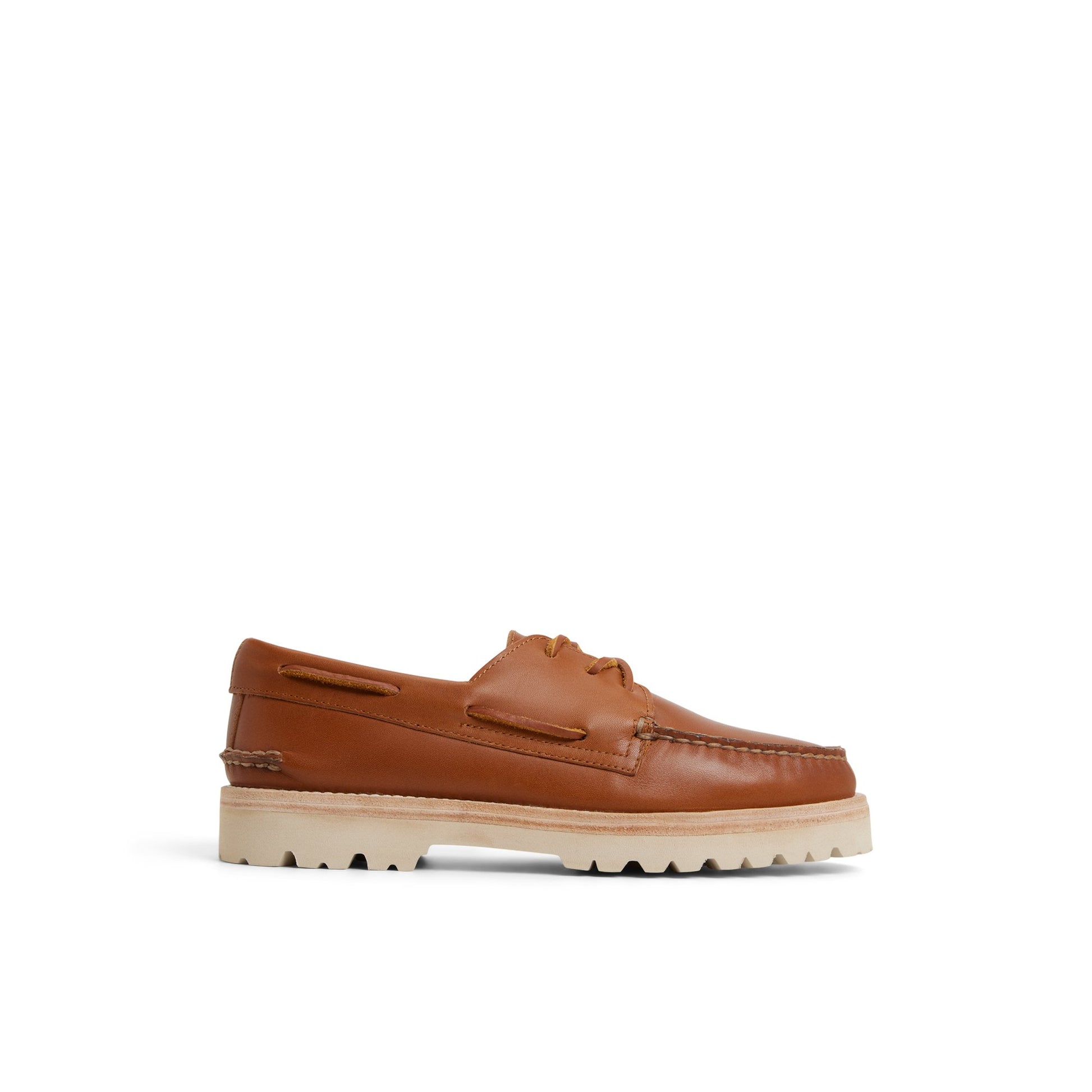 Main View of Tan Authentic Original™ 2-Eye Lug Boat Shoe Boat Shoes for Mens