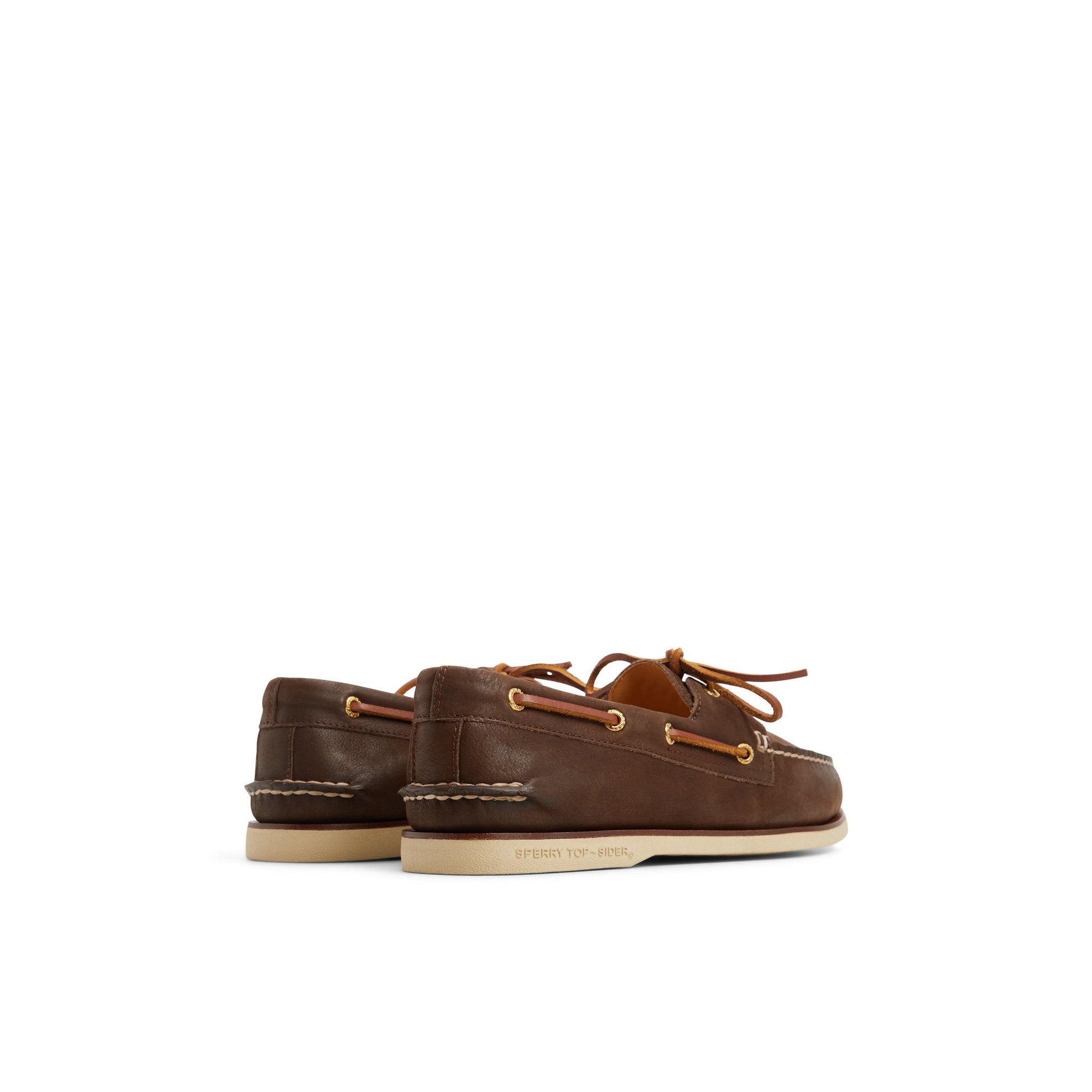 Three-quarter angle of Brown Gold Cup™ Authentic Original™ 2-Eye Boat Shoe Boat Shoes's front side