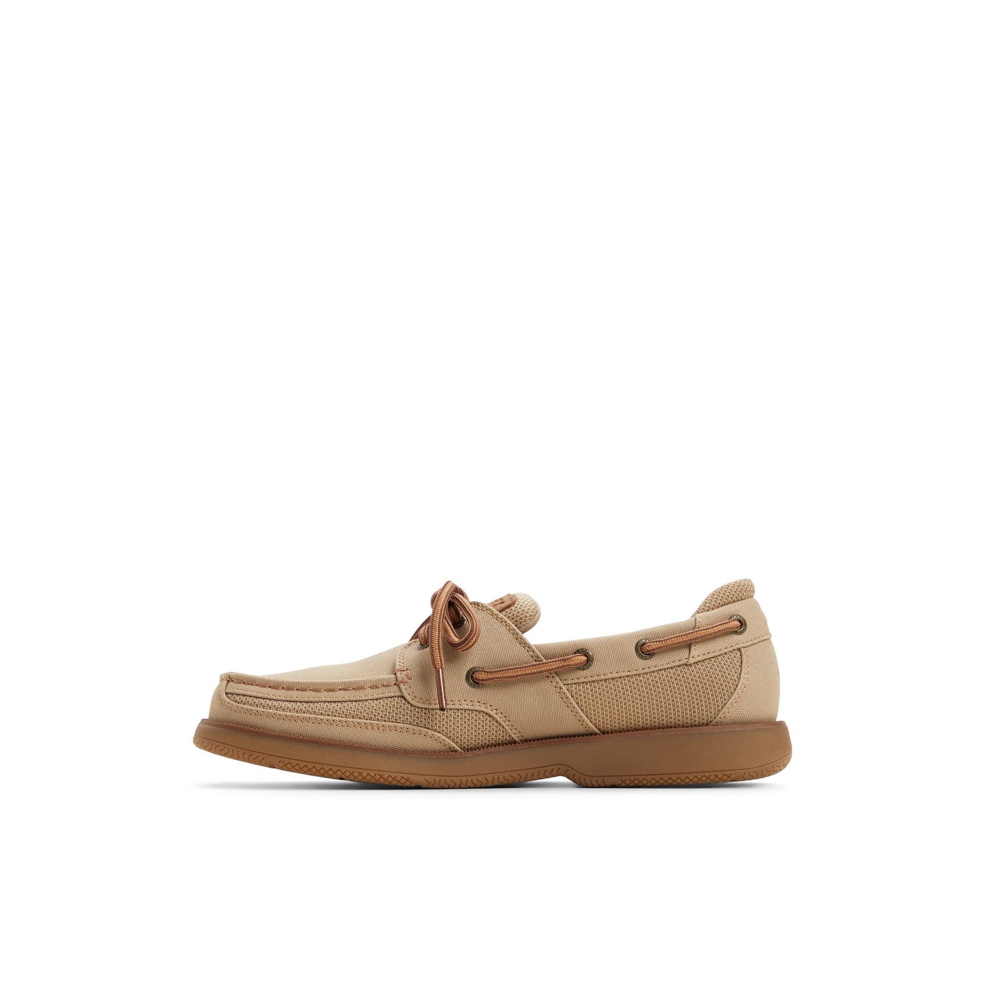 Three-quarter angle of Taupe Surveyor 2 Eye Boat Shoes Boat Shoes's back side