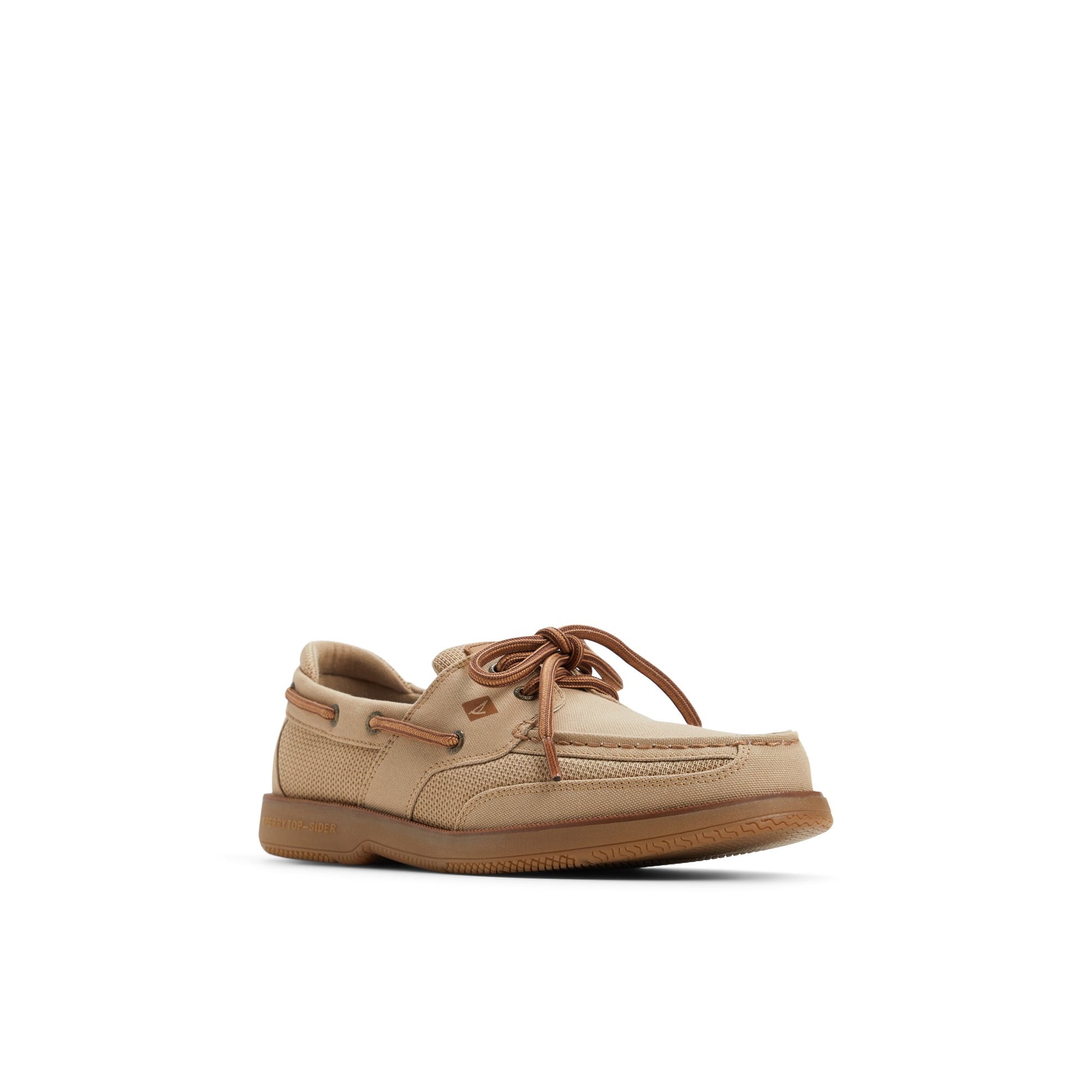 Side view of Taupe Surveyor 2 Eye Boat Shoes Boat Shoes