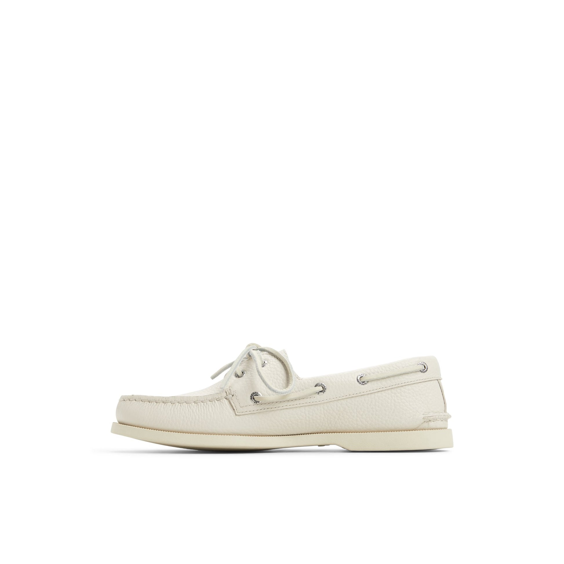 Three-quarter angle of White Authentic Original™ 2 Eye Boat Shoe Boat Shoes's back side