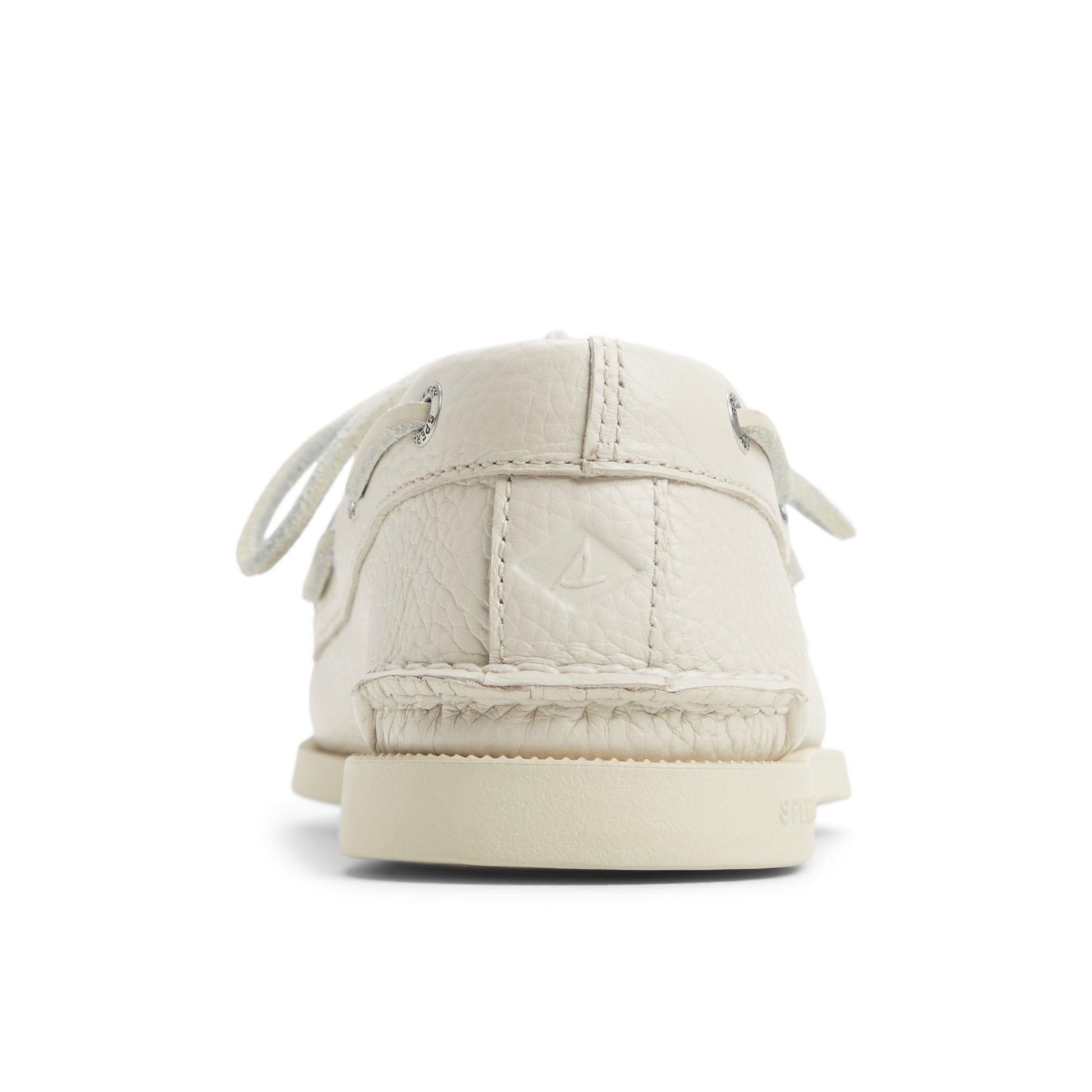 Three-quarter angle of White Authentic Original™ 2 Eye Boat Shoe Boat Shoes's front side