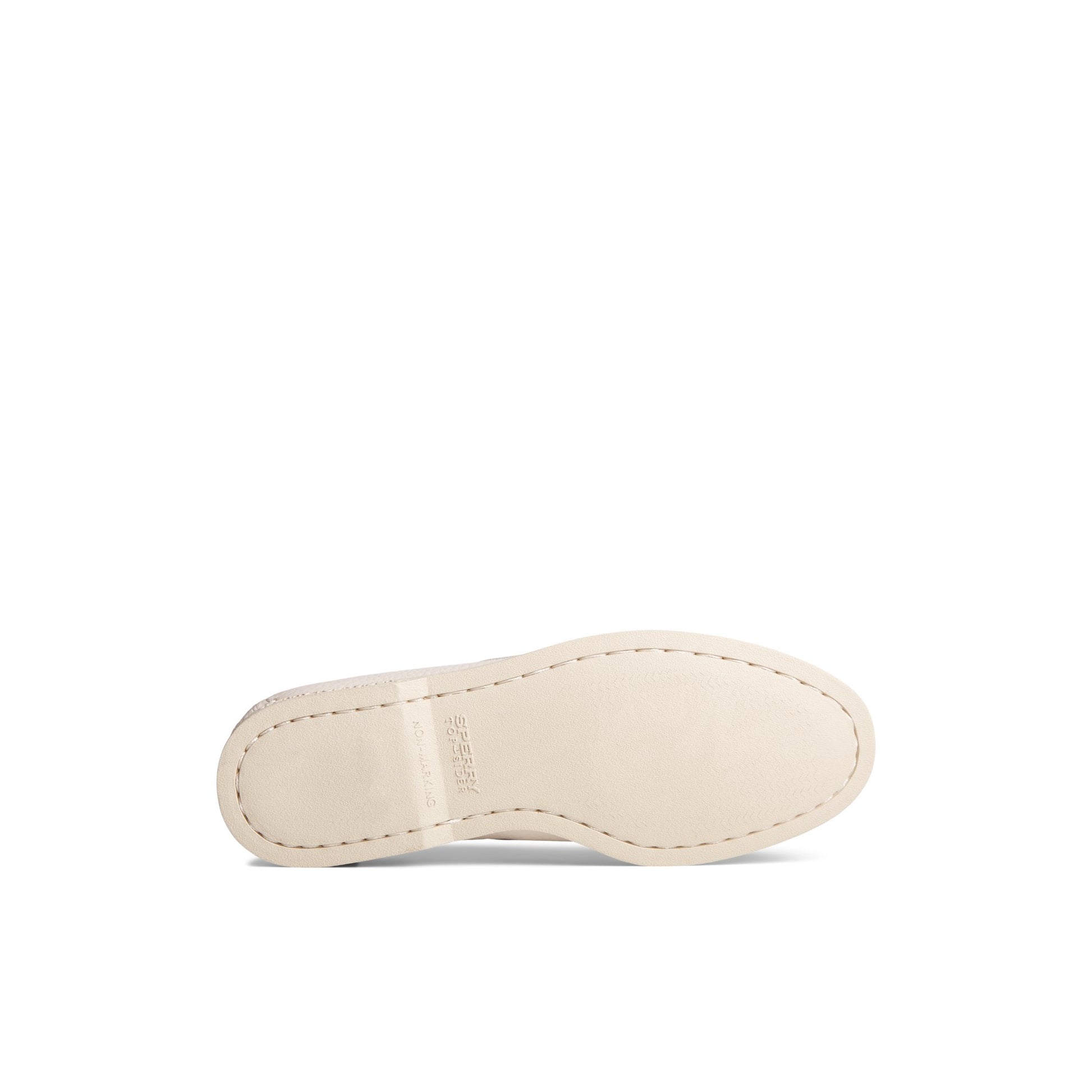 View of White Authentic Original™ 2 Eye Boat Shoe Boat Shoes's sole