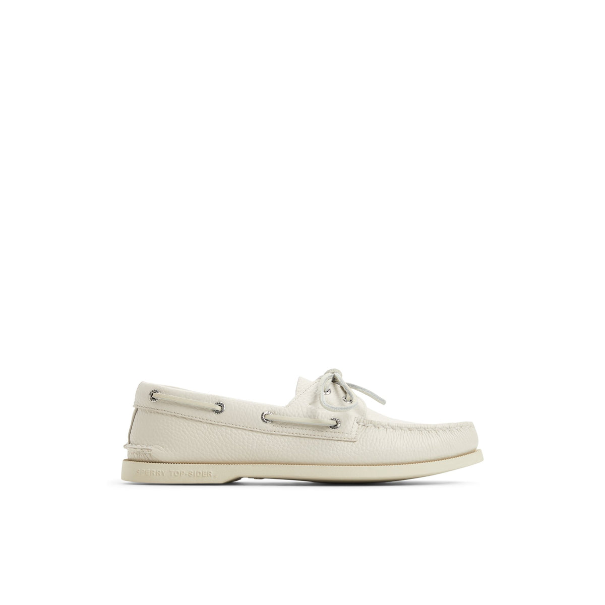 Sperry mens size 9 white leather lace up boat shoes Authentic Original™ 2-Eye Boat Shoe White | Sperry main image 3