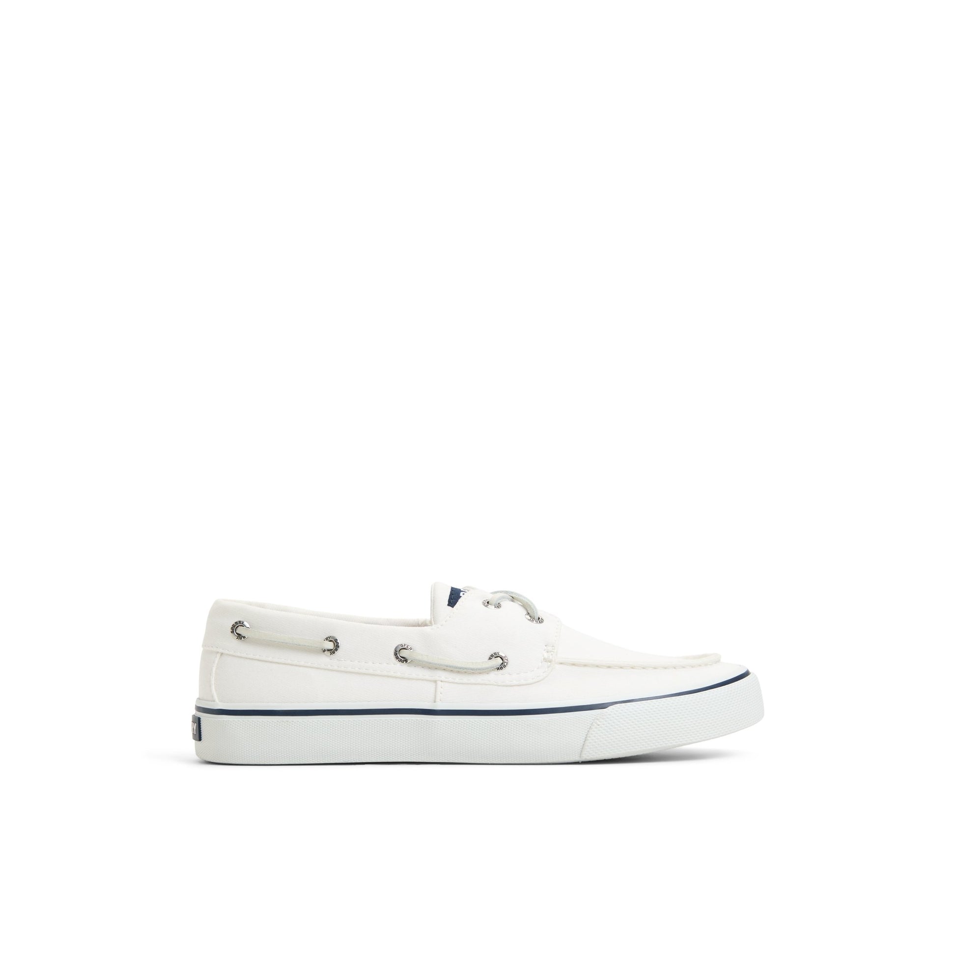 Main View of White Bahama II Sneaker Boat Shoes for Mens