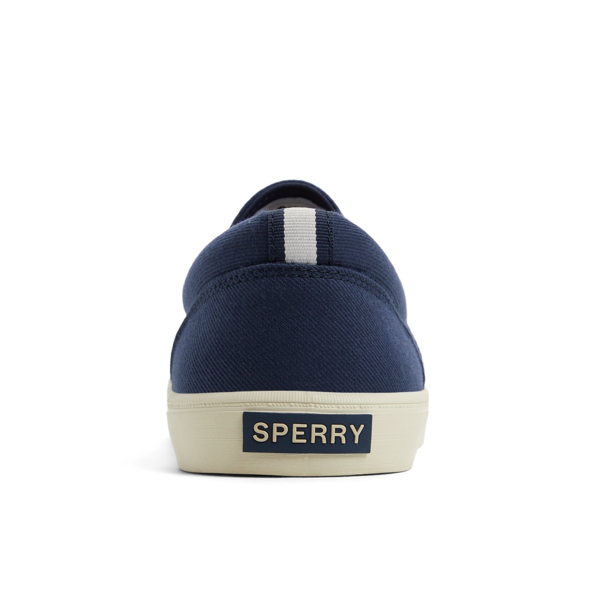 Three-quarter angle of Navy Bowery Slip On Sneaker Slip-on Sneakers's front side