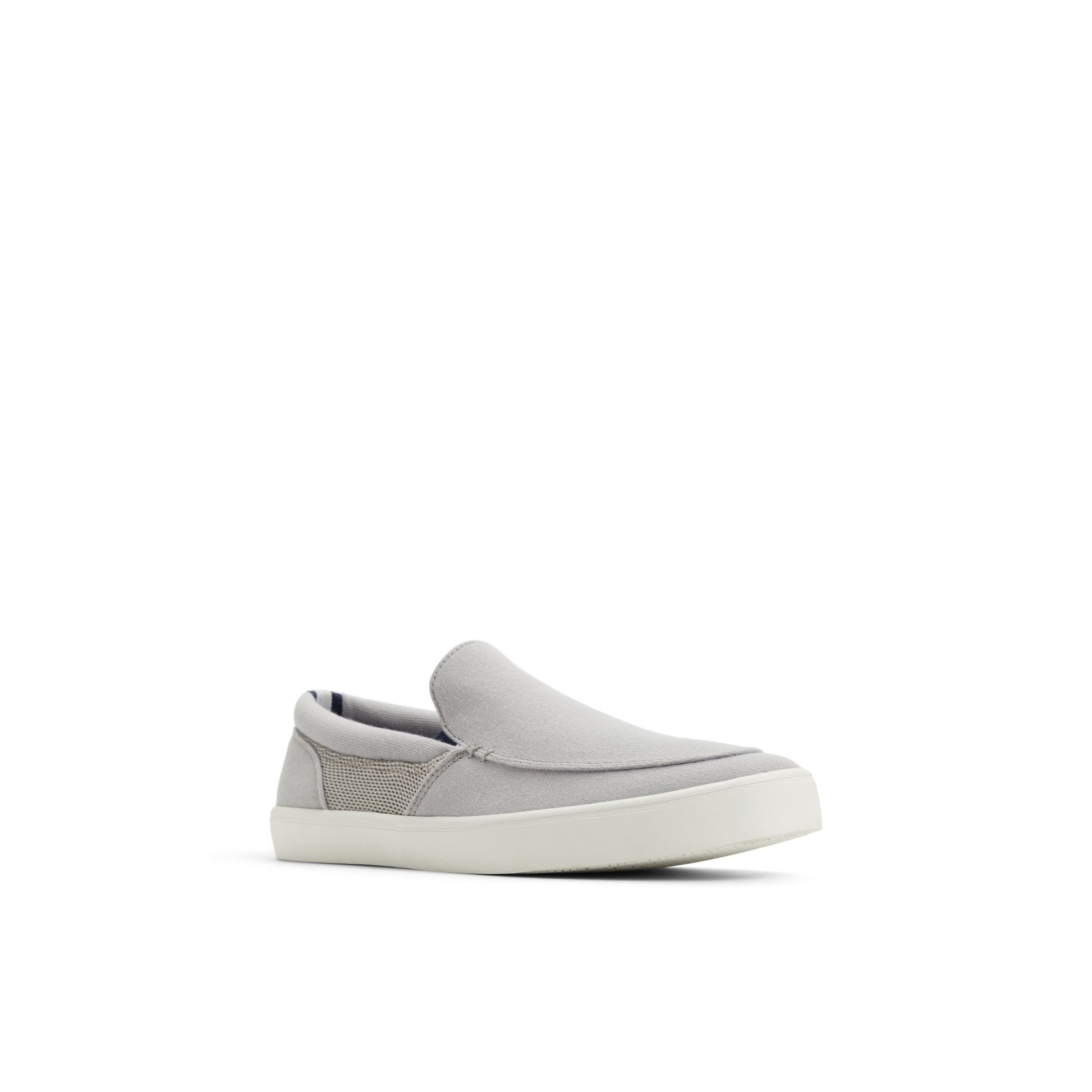 Side view of Grey Bowery Slip On Sneaker Slip-on Sneakers