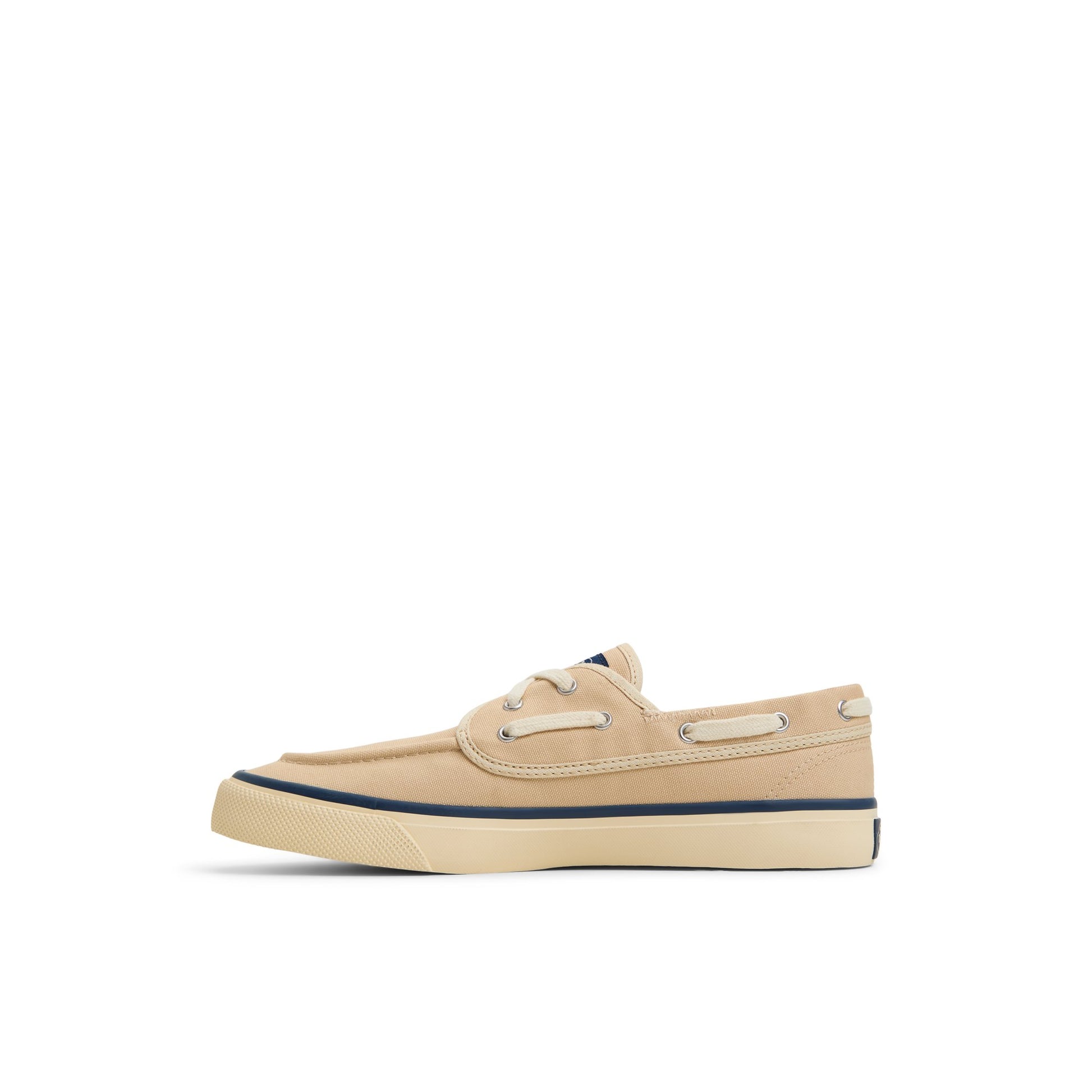 Three-quarter angle of Light Beige Sea Mate Boat Shoe Sneaker Boat Shoes's back side