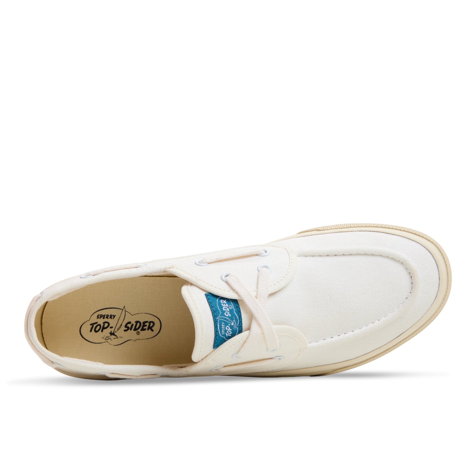 Top-down view of the White Sea Mate Boat Shoe Sneaker Boat Shoes