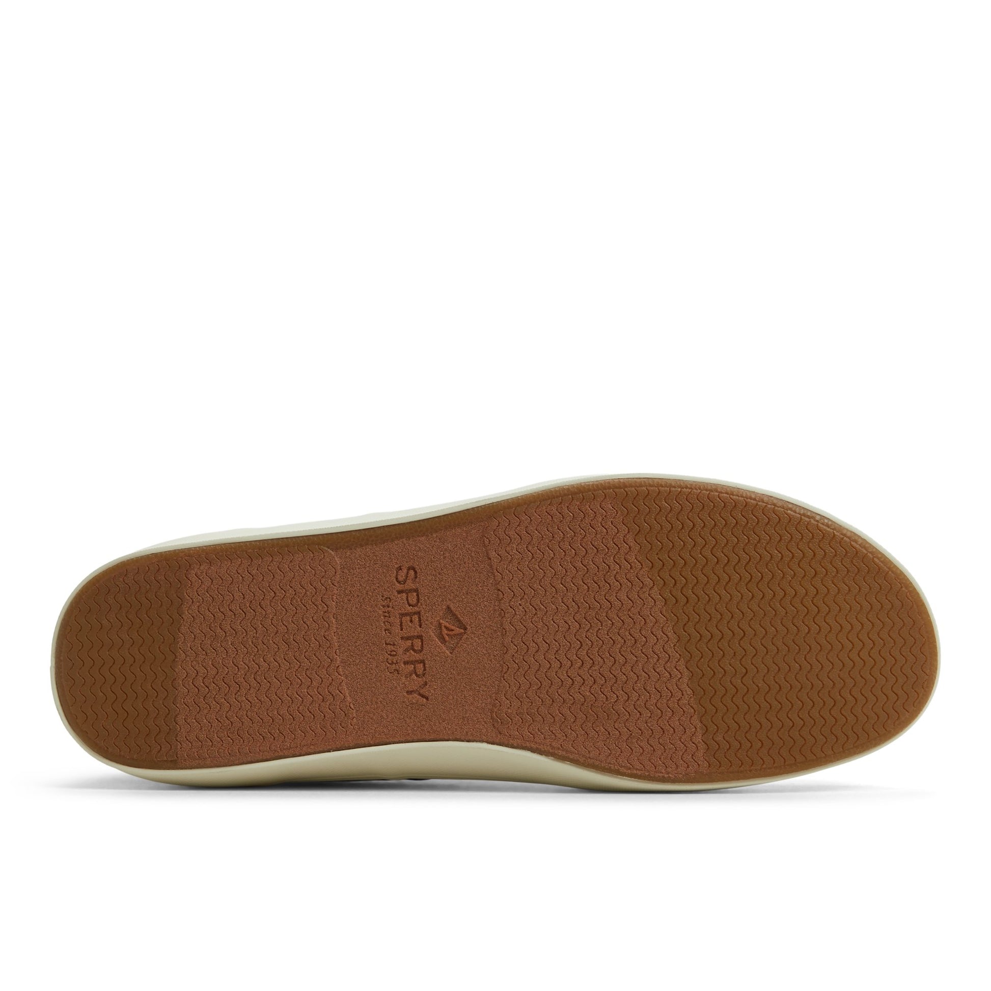 Close-up of the Navy Moc Striper Sneakers Low Top Sneakers
