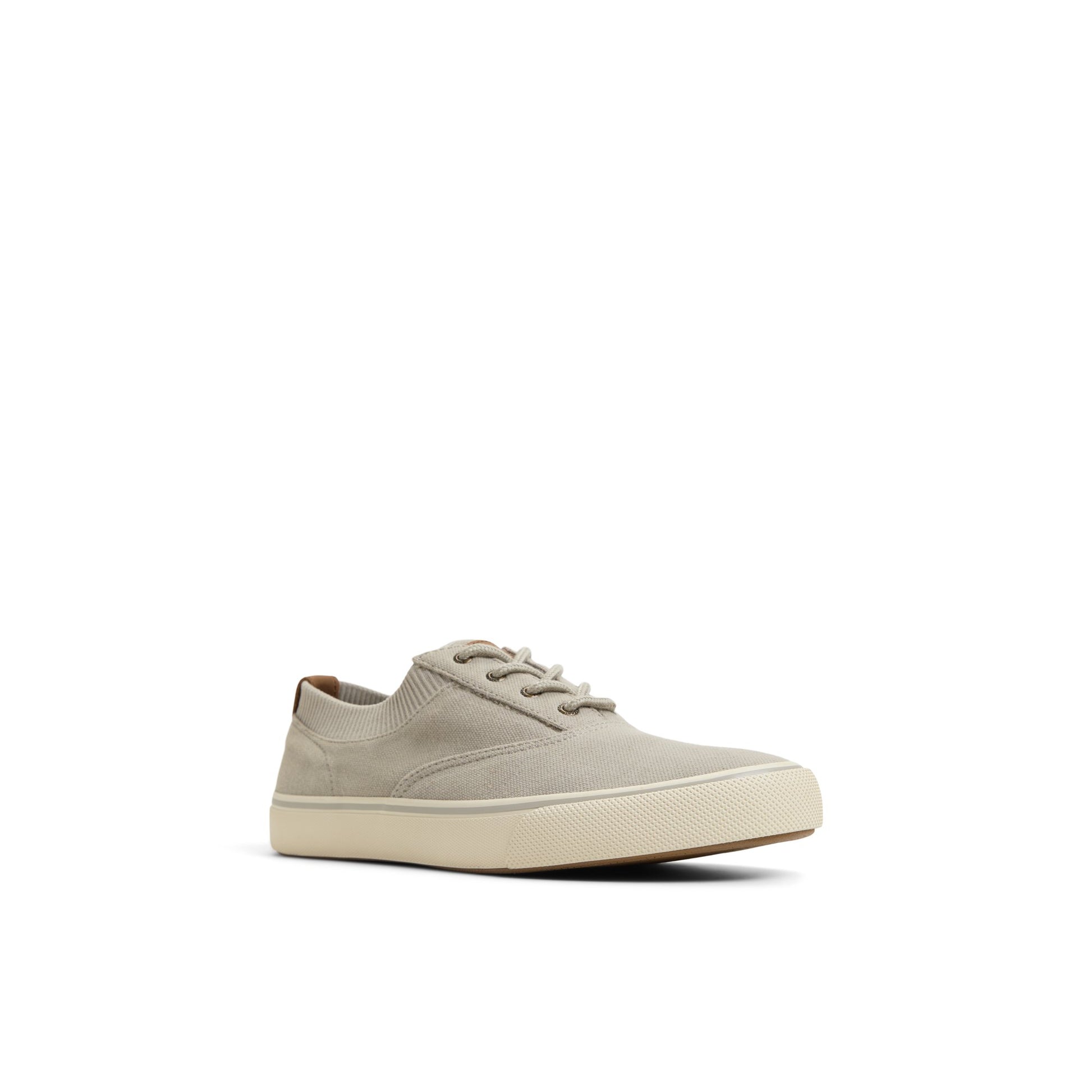 Side view of Grey Striper II Knit Sneaker Low Top Sneakers