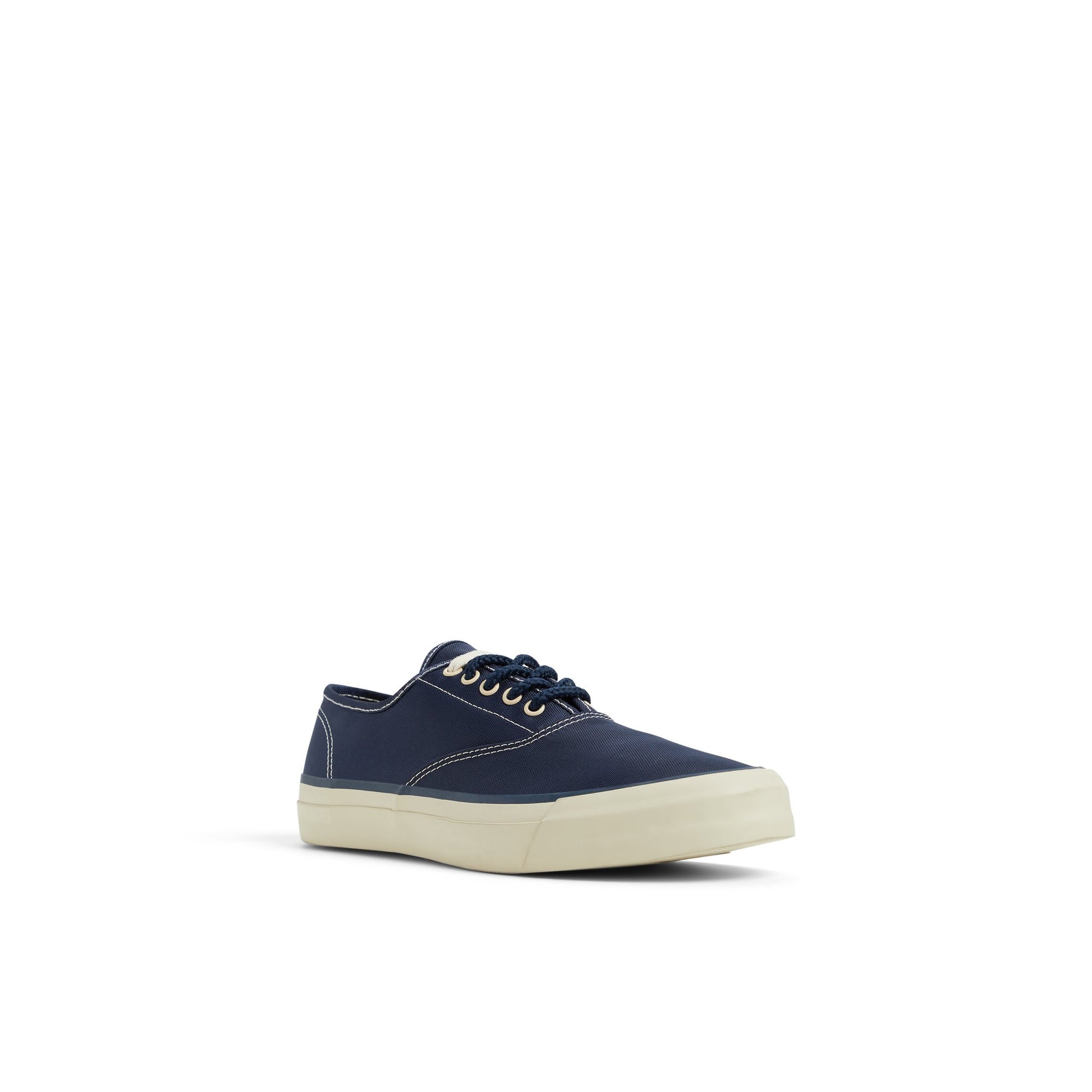 Side view of Navy Sperry x BEAMS PLUS Nylon CVO Low Top Sneakers