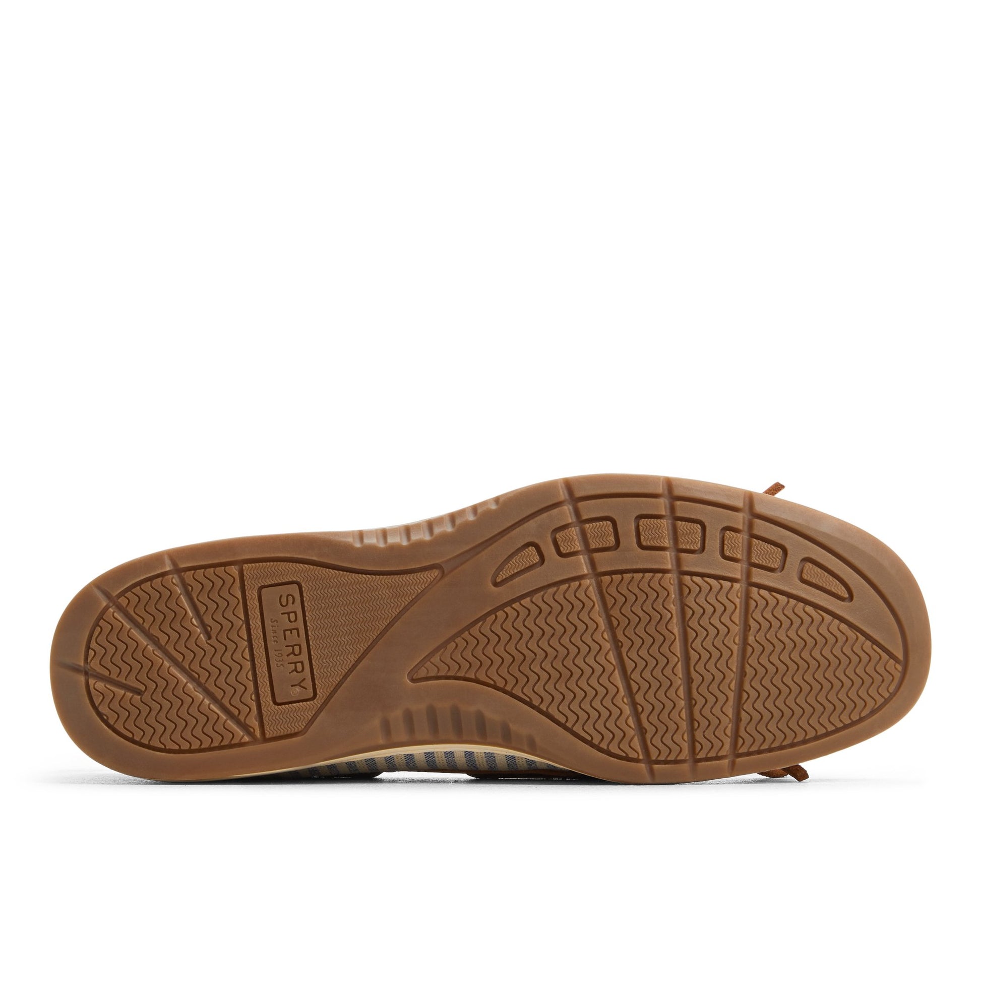 Close-up of the Tan multi Angelfish 1 Eye Boat Shoe Boat Shoes
