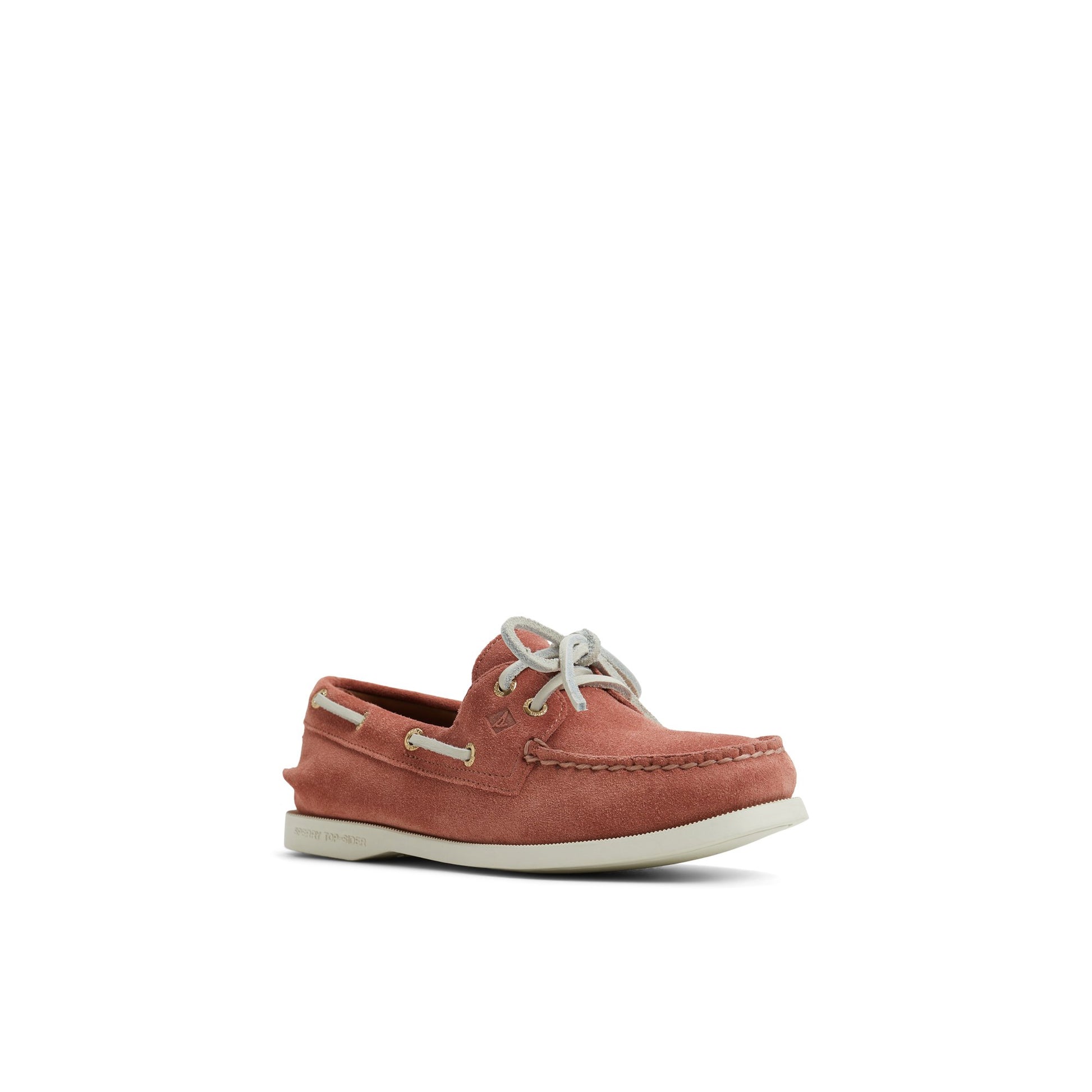 Side view of Dark Rose Authentic Original™ 2 Eye Boat Shoe Boat Shoes