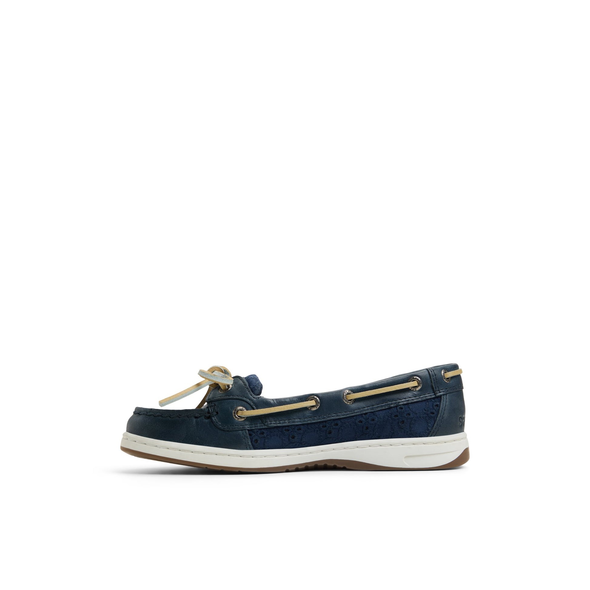 Three-quarter angle of Navy Angelfish Boat Shoe Boat Shoes's back side
