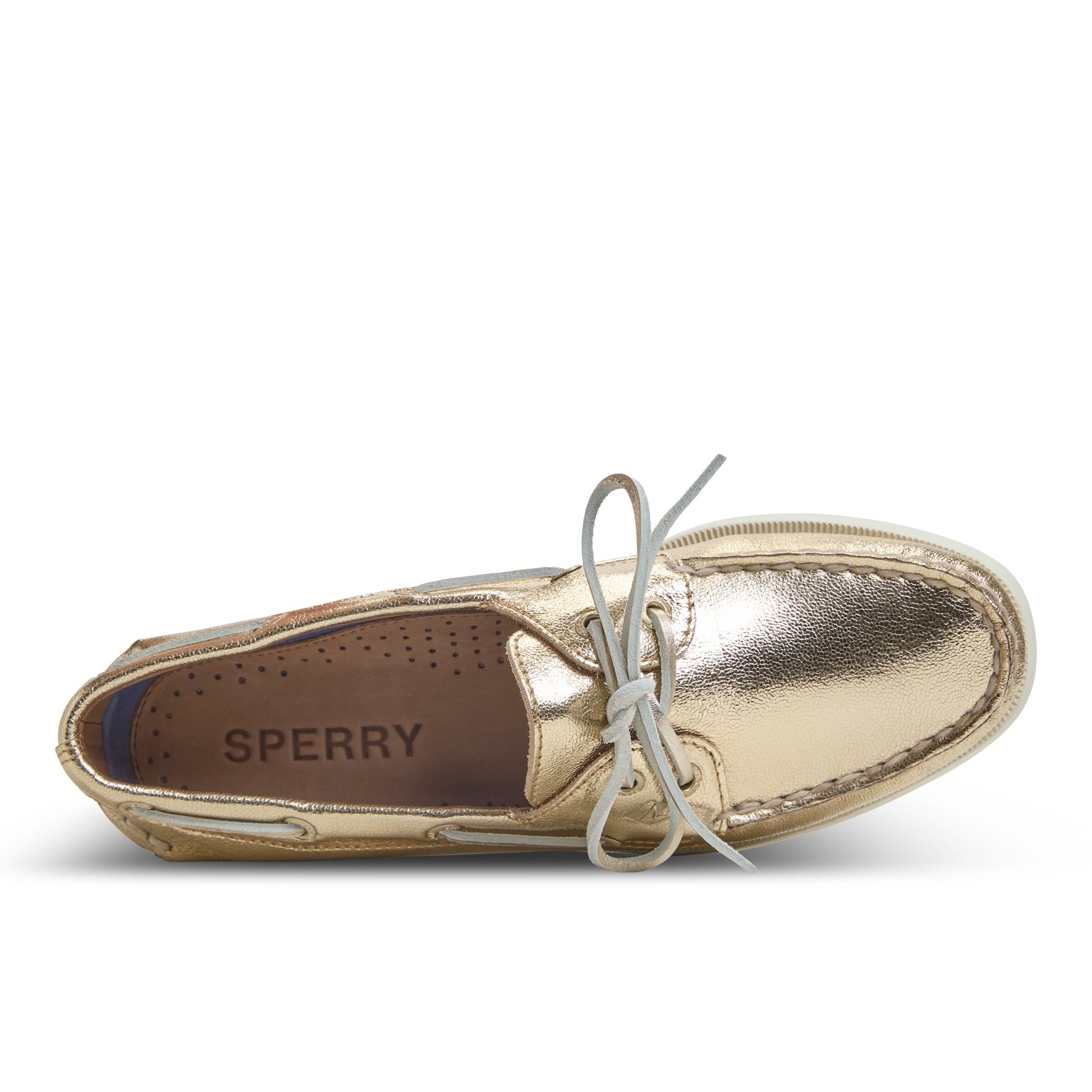Top-down view of the Gold Authentic Original™ 2 Eye Boat Shoe Boat Shoes