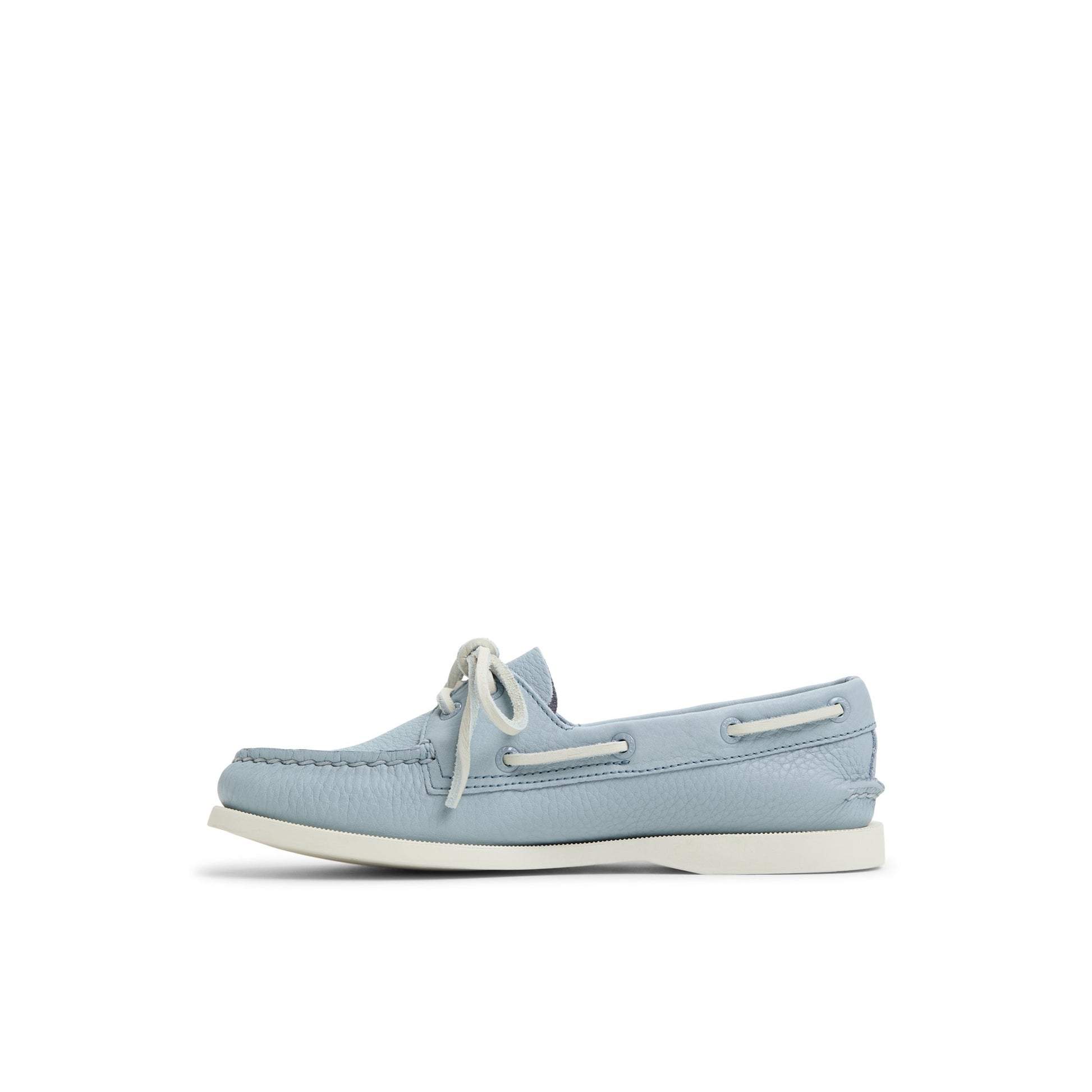 Three-quarter angle of Light Blue Authentic Original™ 2 Eye Boat Shoe Boat Shoes's back side