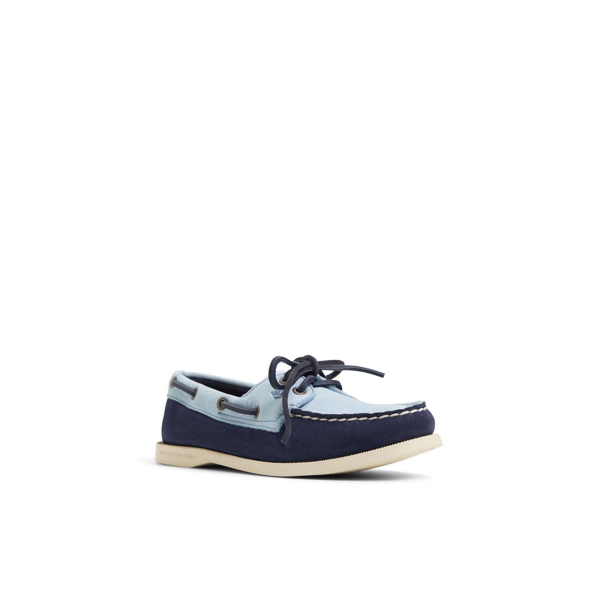 Side view of Blue Multi Authentic Original™ 2 Eye Boat Shoe Boat Shoes