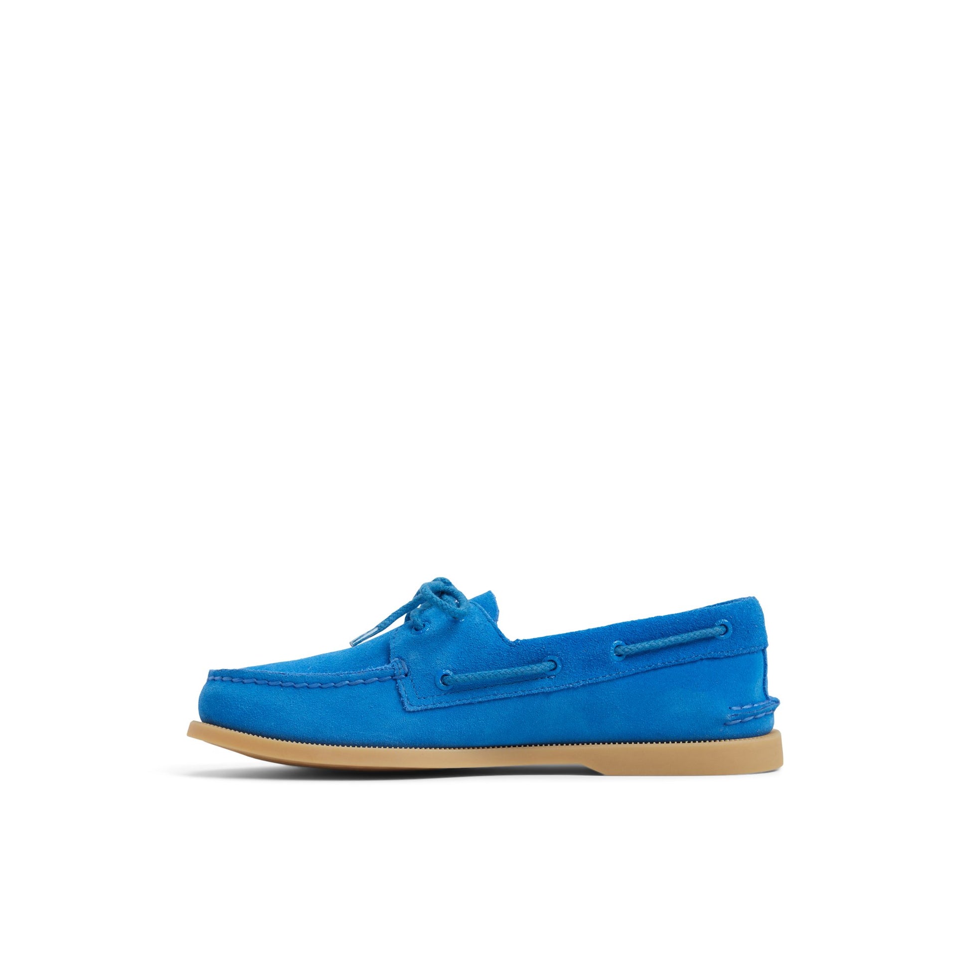 Three-quarter angle of Bright Blue Authentic Original™ 2-Eye Boat Shoe Boat Shoes's back side