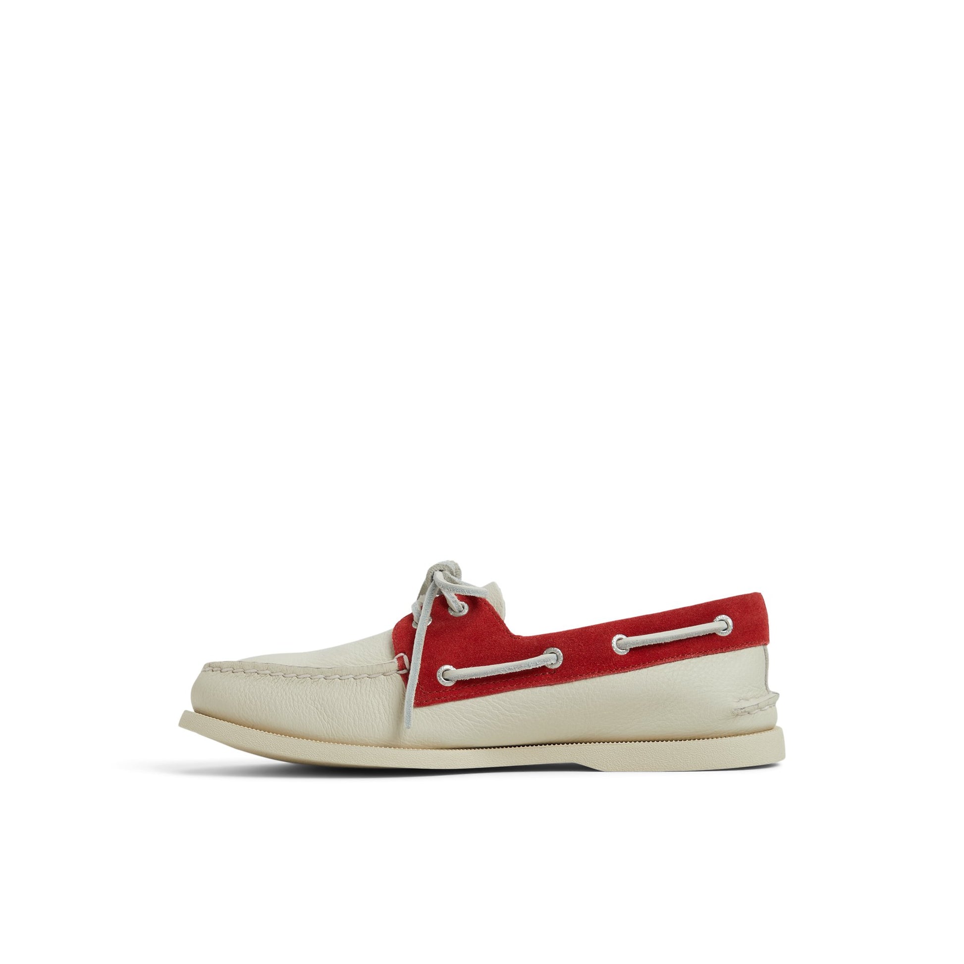 Three-quarter angle of Red/White Authentic Original™ 2-Eye Boat Shoe Boat Shoes's back side
