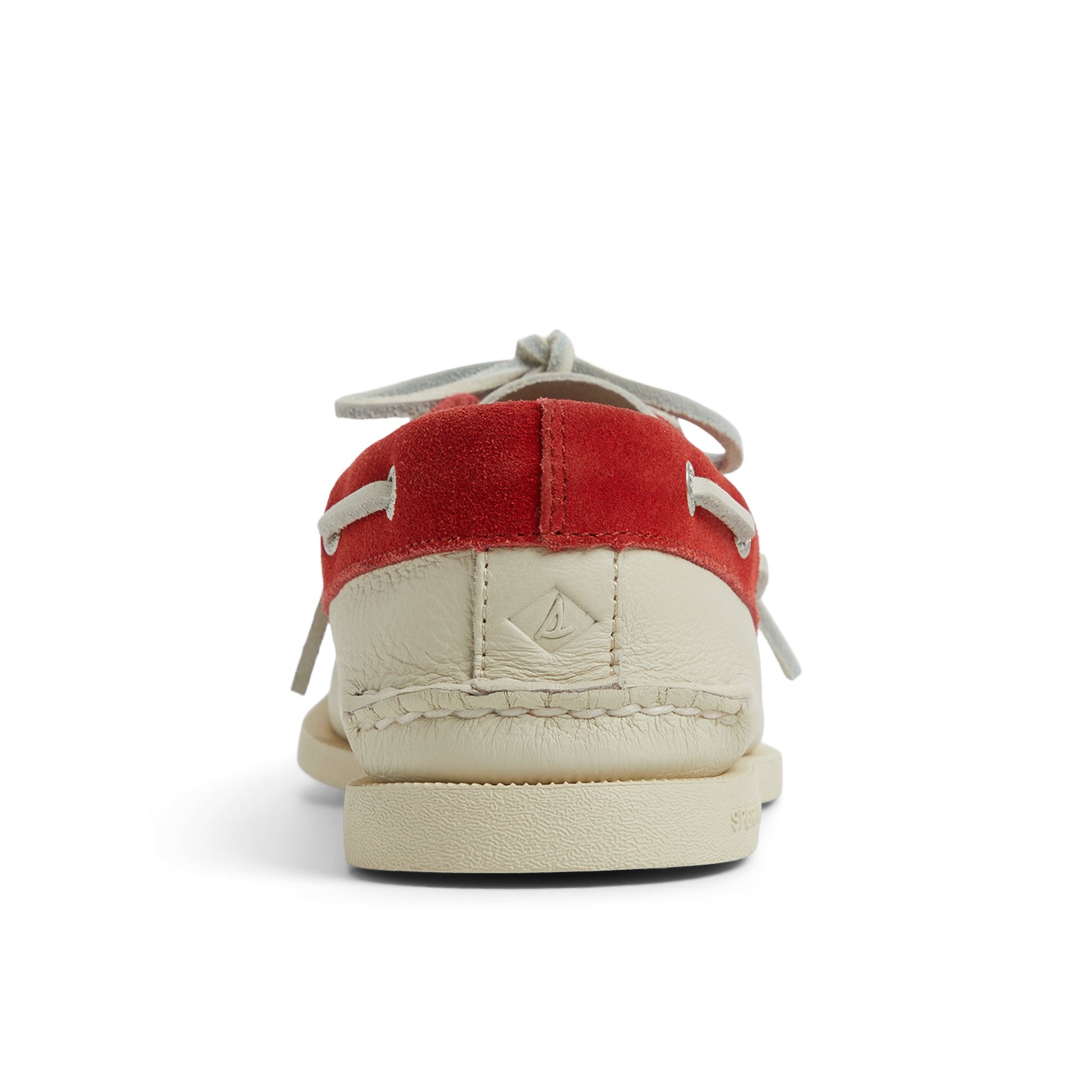 Three-quarter angle of Red/White Authentic Original™ 2-Eye Boat Shoe Boat Shoes's front side