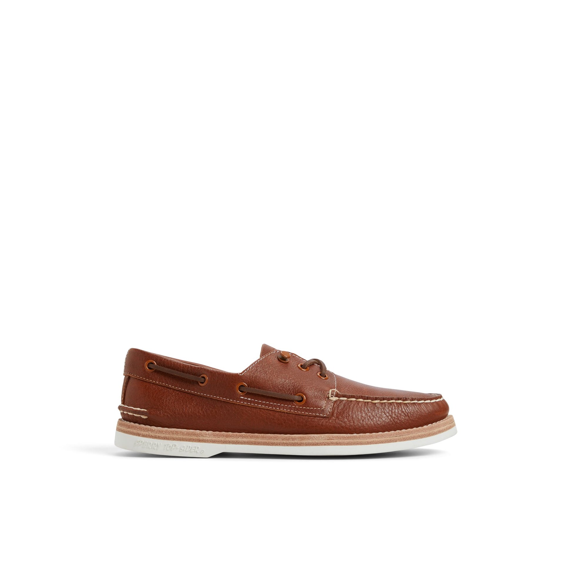 Main View of Brown Authentic Original™ 3 Eye Boat Shoe Boat Shoe for Mens