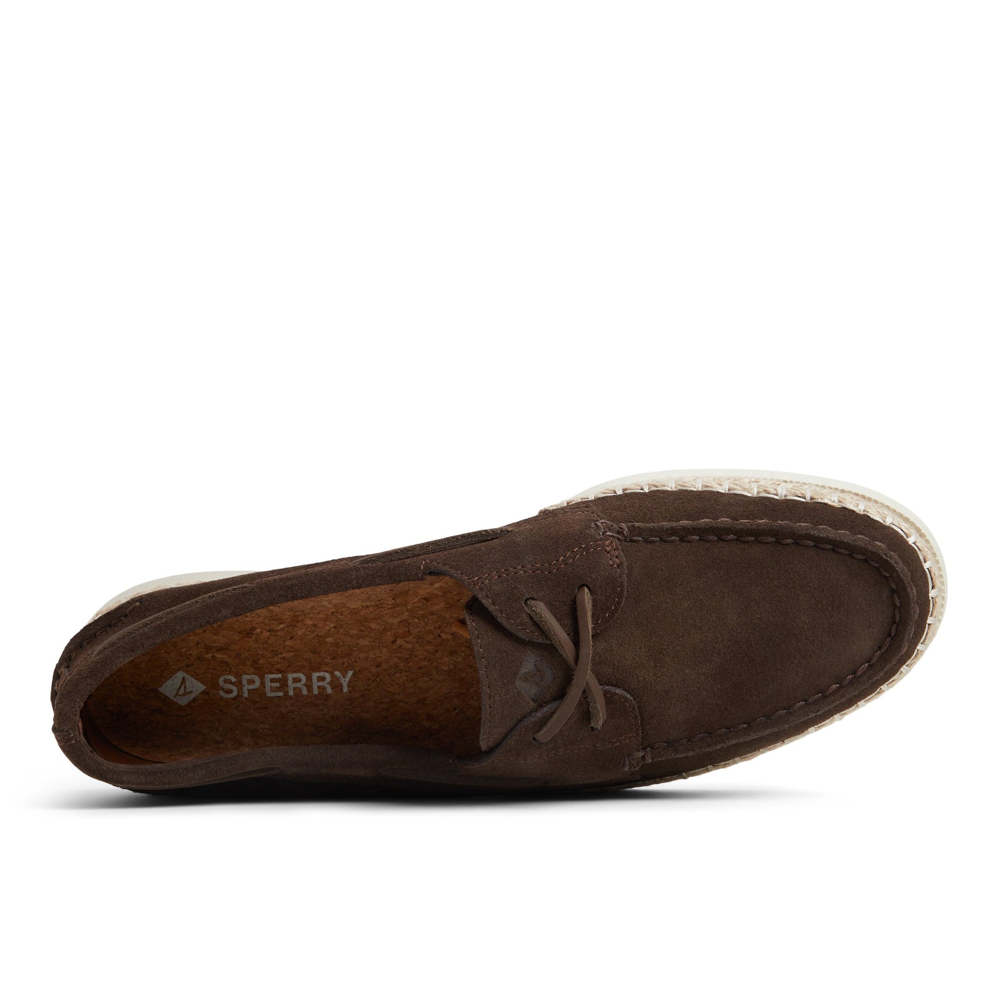 Top-down view of the Brown Authentic Original™ 2-Eye Resort Boat Shoe Boat Shoes