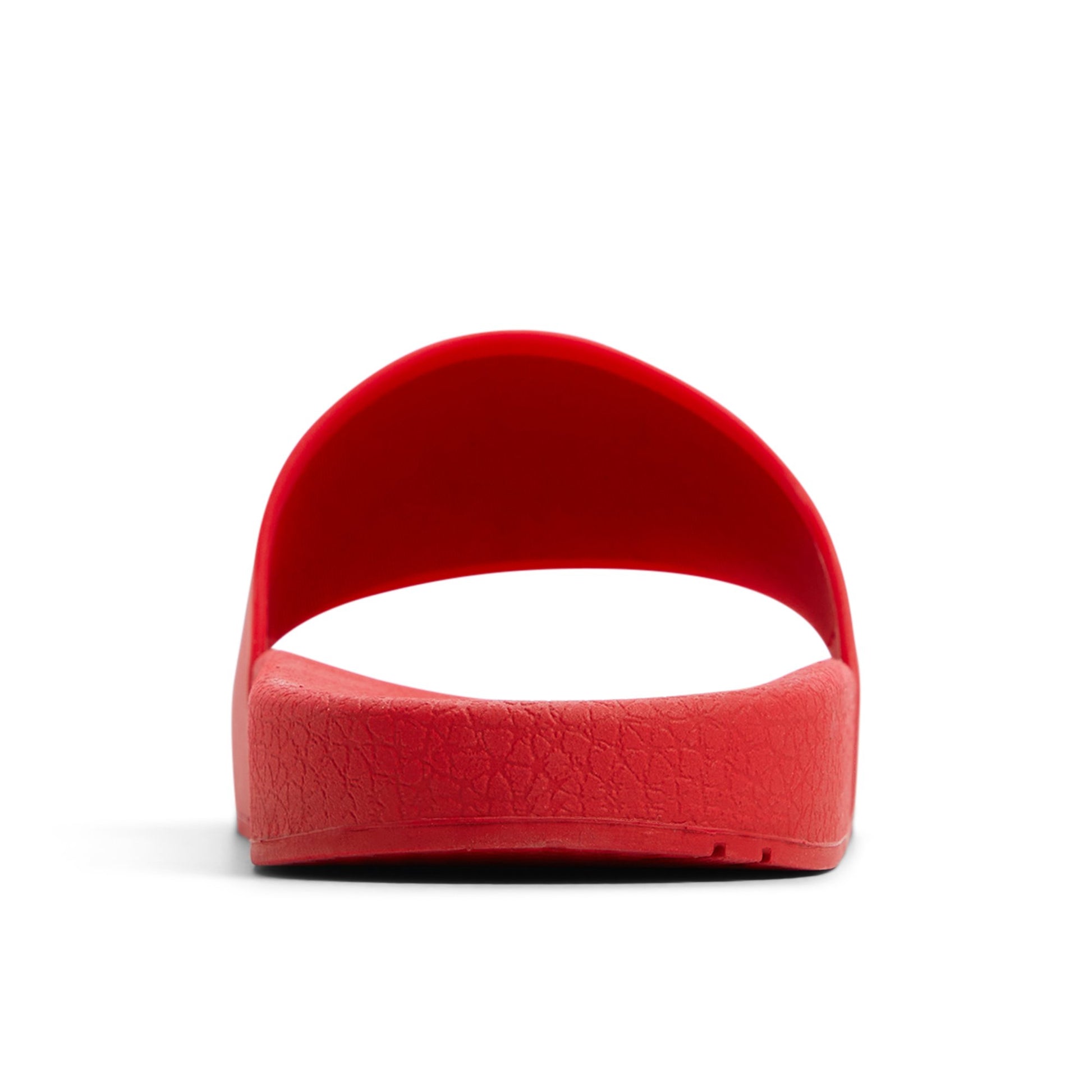 Three-quarter angle of Red Freeboard Sandals Slide Sandals's front side
