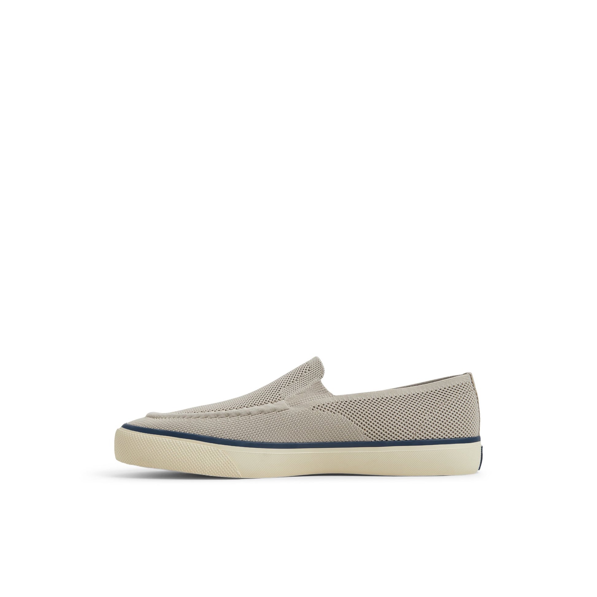Three-quarter angle of Taupe Fly Bridge Slip-on Sneakers Loafers's back side
