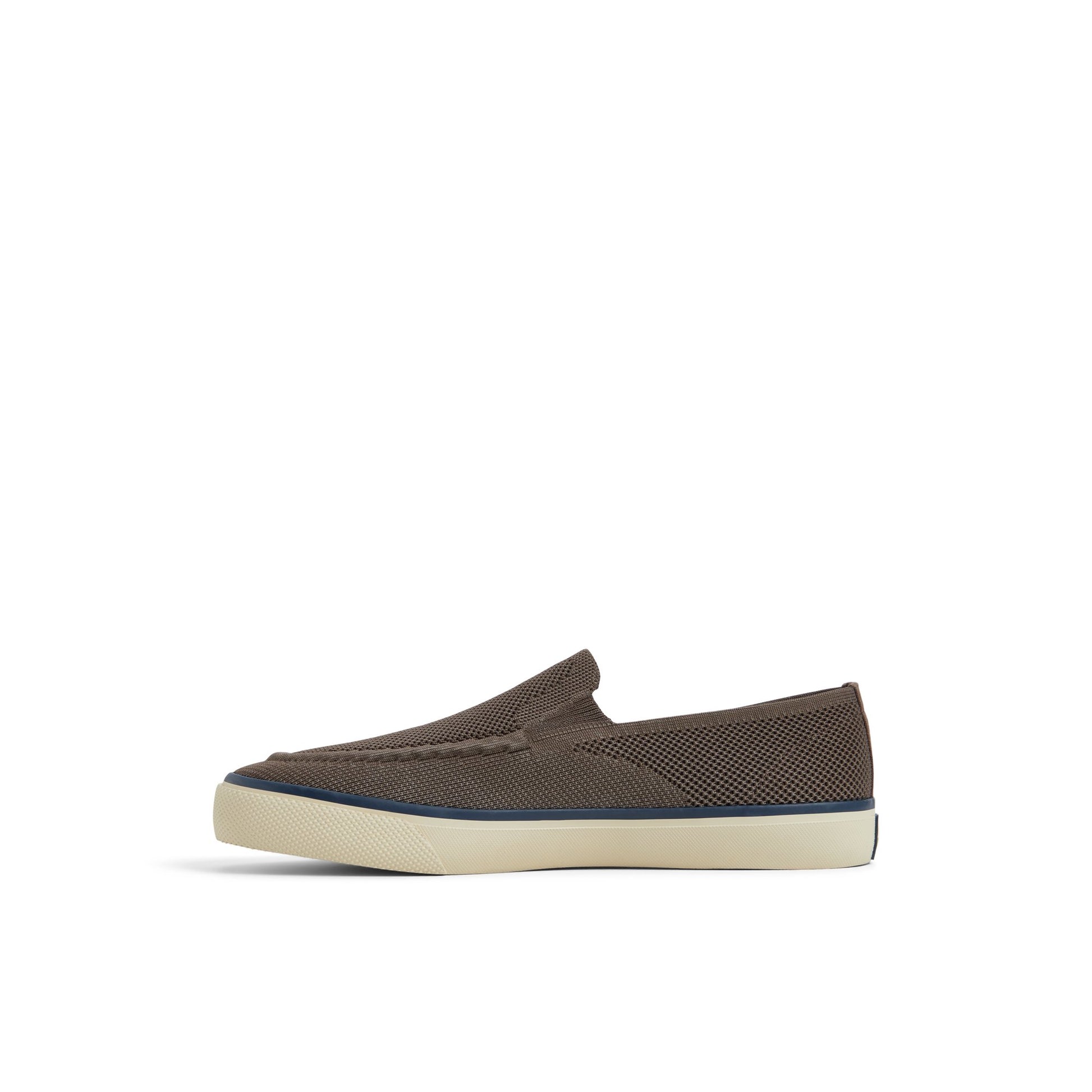 Three-quarter angle of Dark Brown Fly Bridge Slip-on Sneakers Loafers's back side