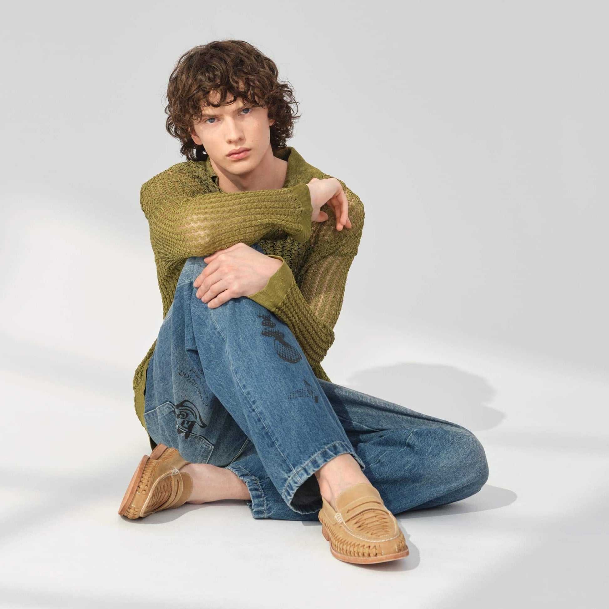 Support produit pour Mocassins tissés Gold Cup™