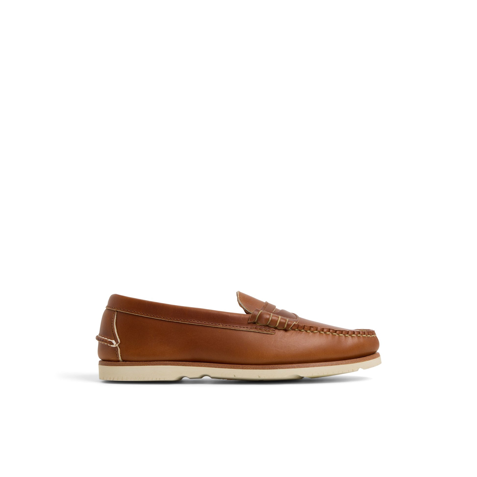 Main View of Tan Made in Maine Vibram Penny Loafer Penny Loafer for Mens