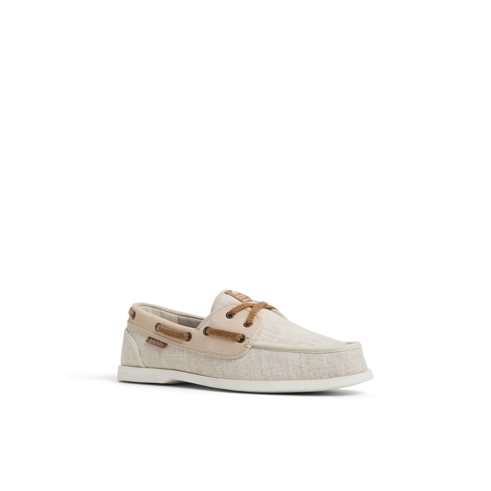 Side view of Natural Helmsman Boat Shoe Boat Shoe