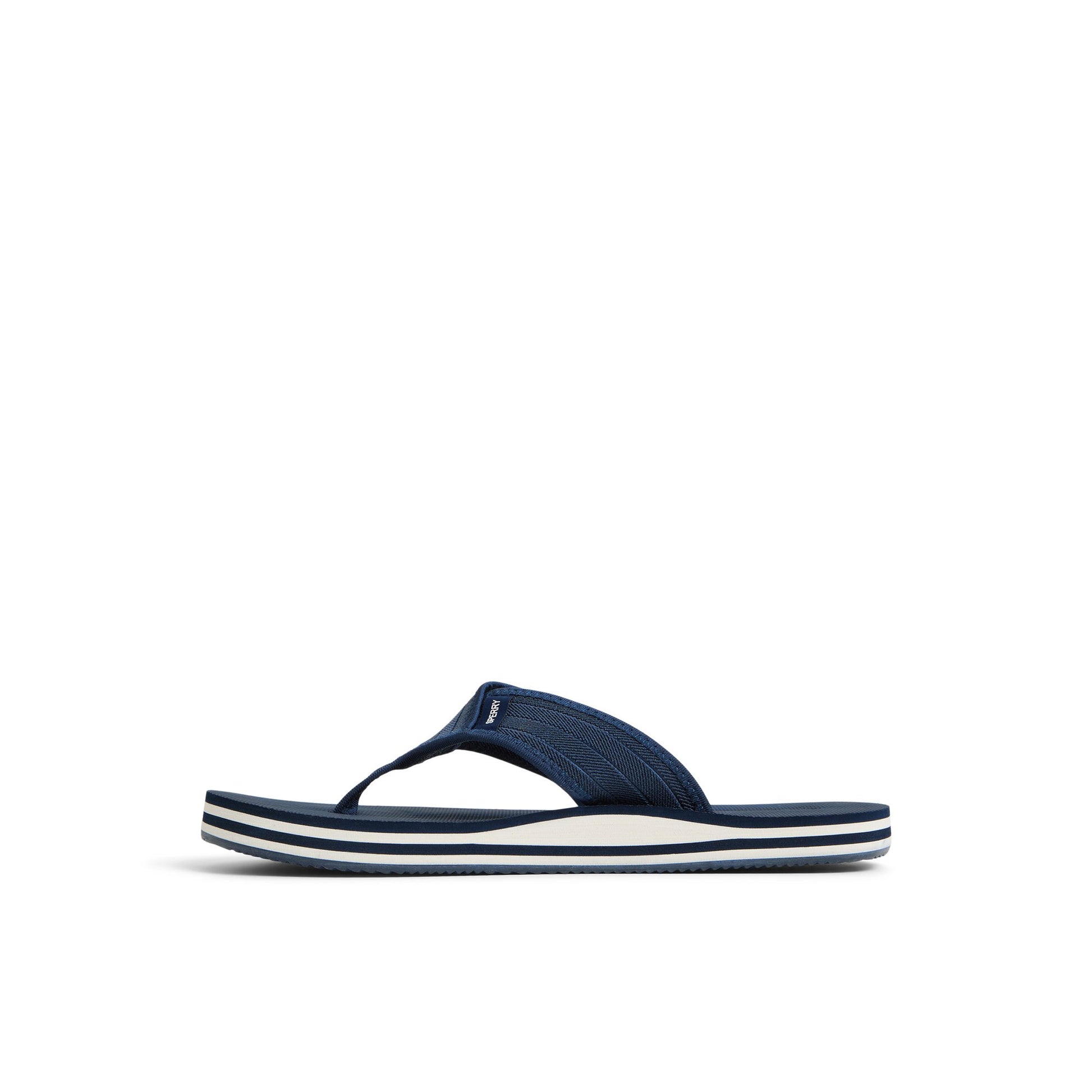 Three-quarter angle of Navy Beacon Sandals Flip Flop Thong Sandals's back side
