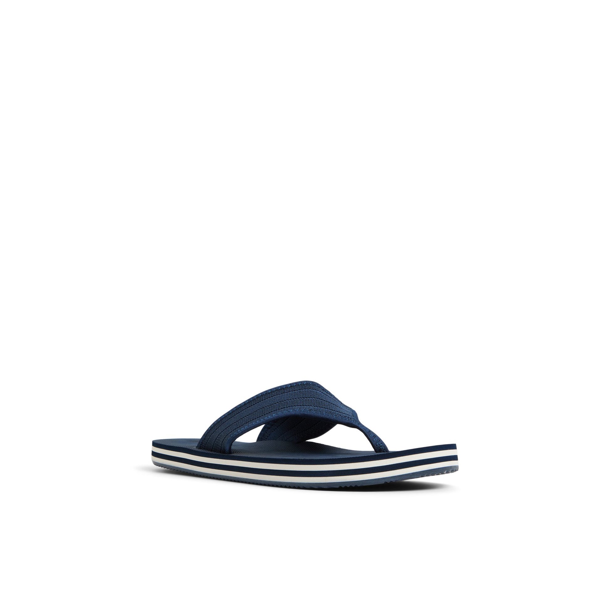 Side view of Navy Beacon Sandals Flip Flop Thong Sandals
