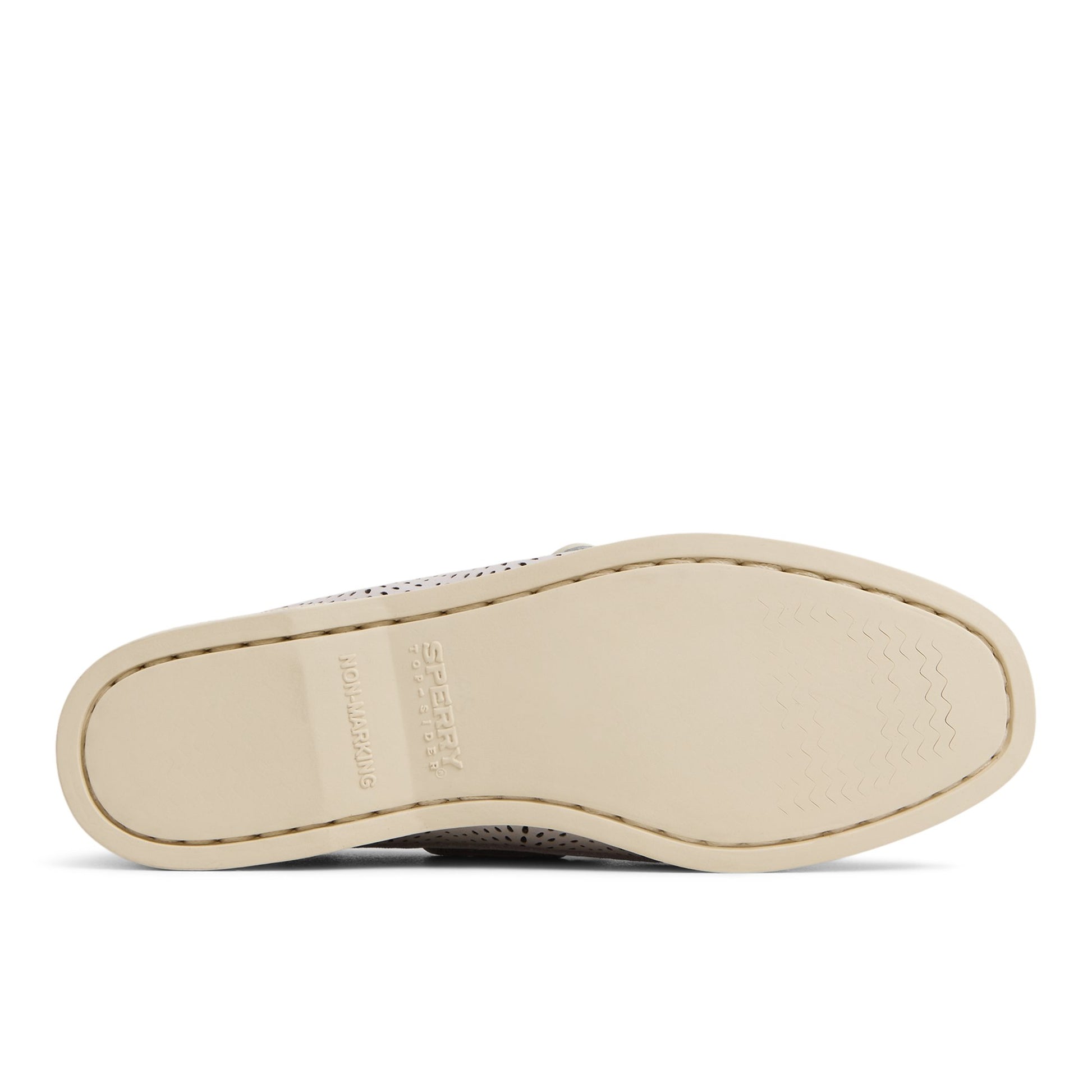 Close-up of the Lilac Authentic Original™ 2-Eye Perforated Boat Shoe Boat Shoes