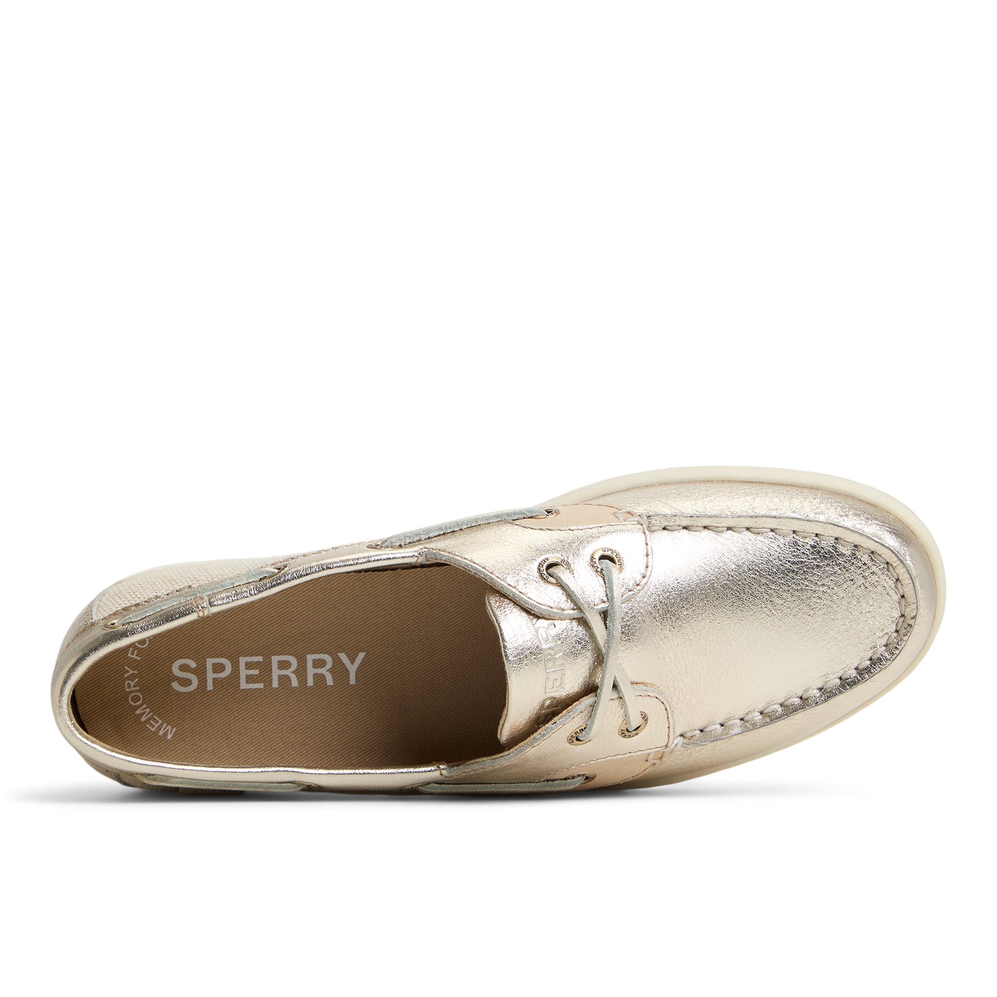 Top-down view of the Gold Coastfish 2 Eye Boat Shoe Boat Shoes