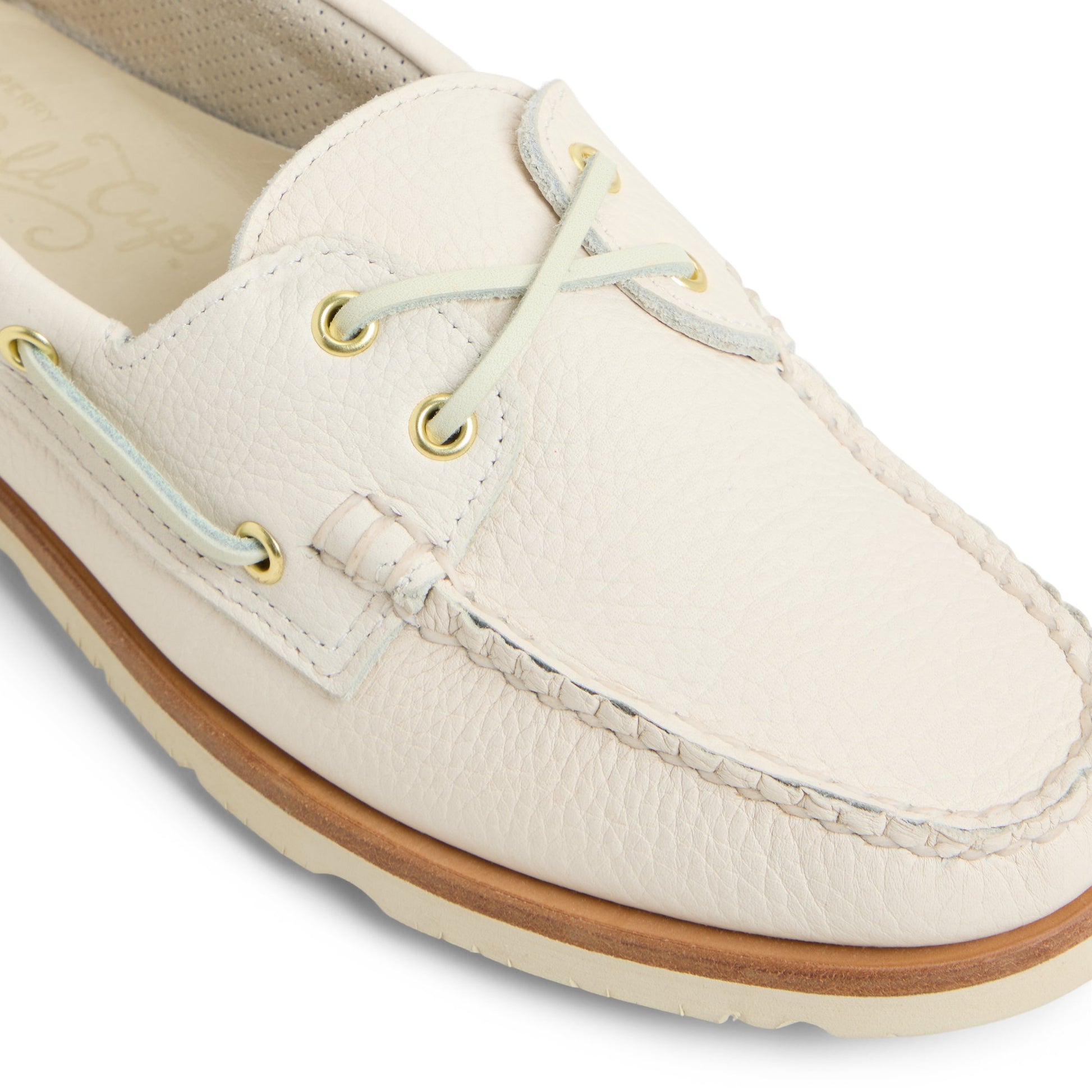 View of Ice Authentic Original™ Made in Maine 2 Eye Boat Shoe Boat Shoes's sole