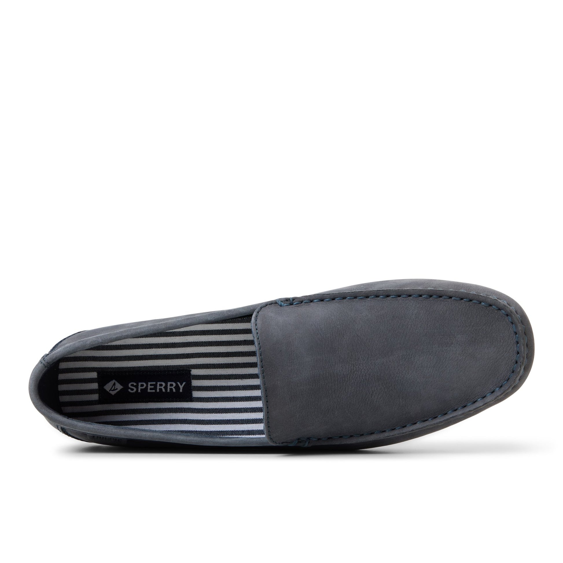Top-down view of the Dust Blue Wave Venetian Driver Driver Loafer Casual Shoes